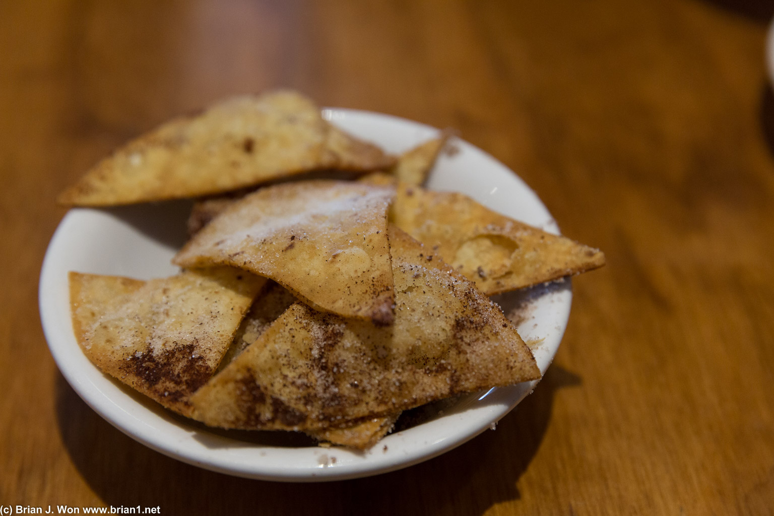 Homemade cinnamon sugar chips. Very tasty.