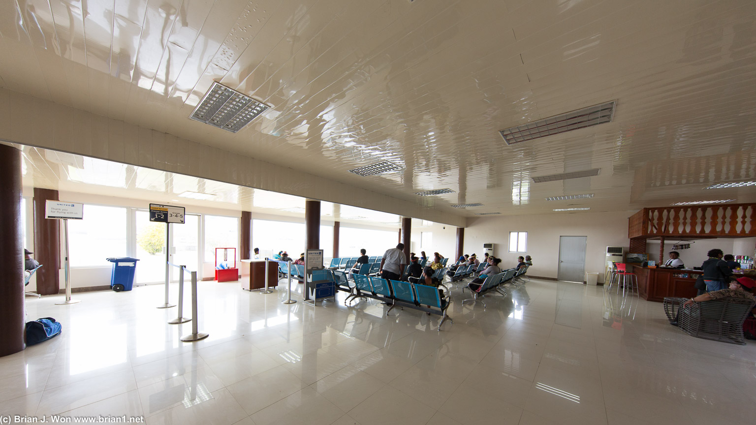 Chuuk Airport. No A/C, pretty minimal, but it's semi-new-ish at least.