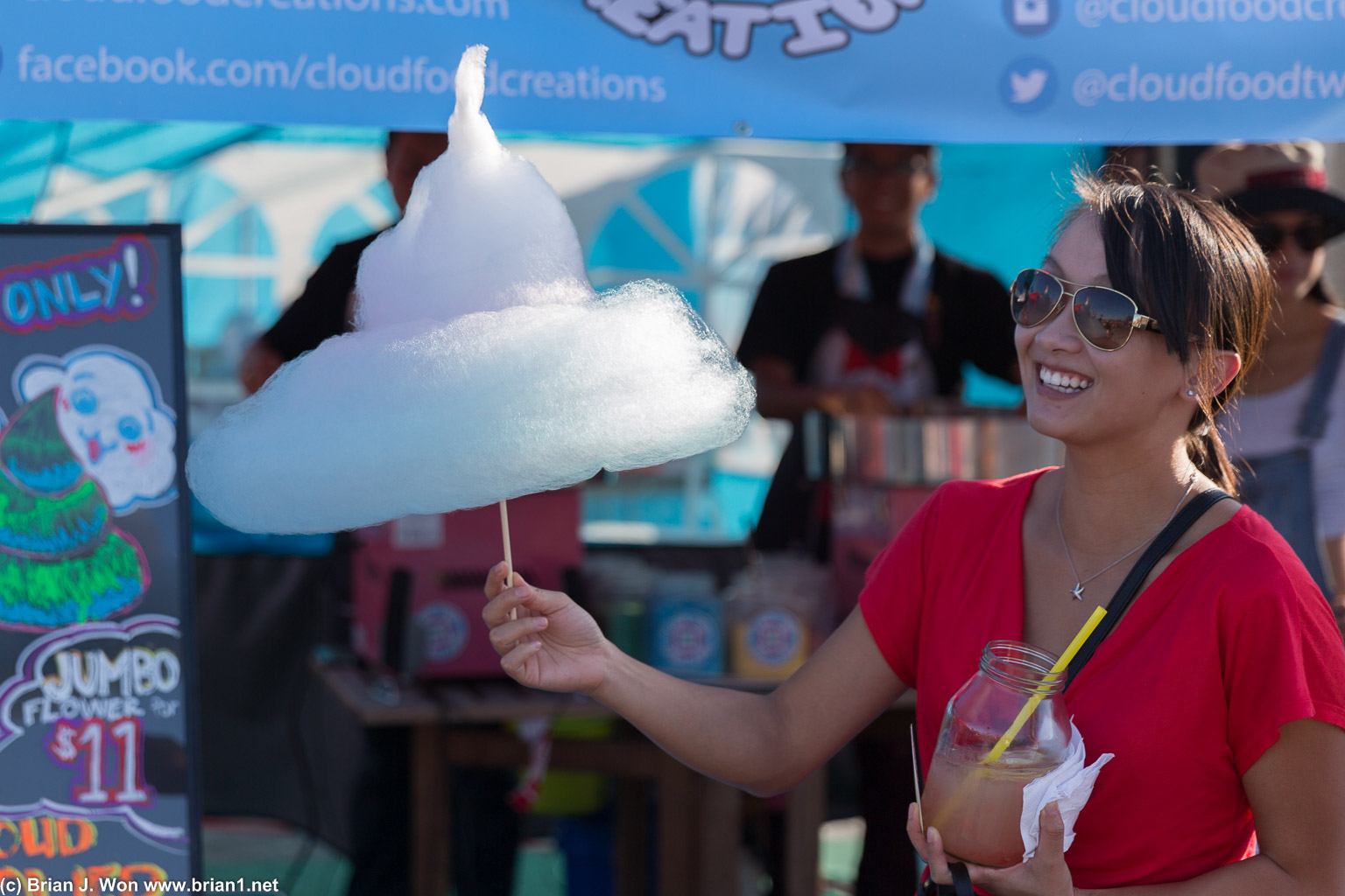 Cloud Food's crazy shaped cotton candy.
