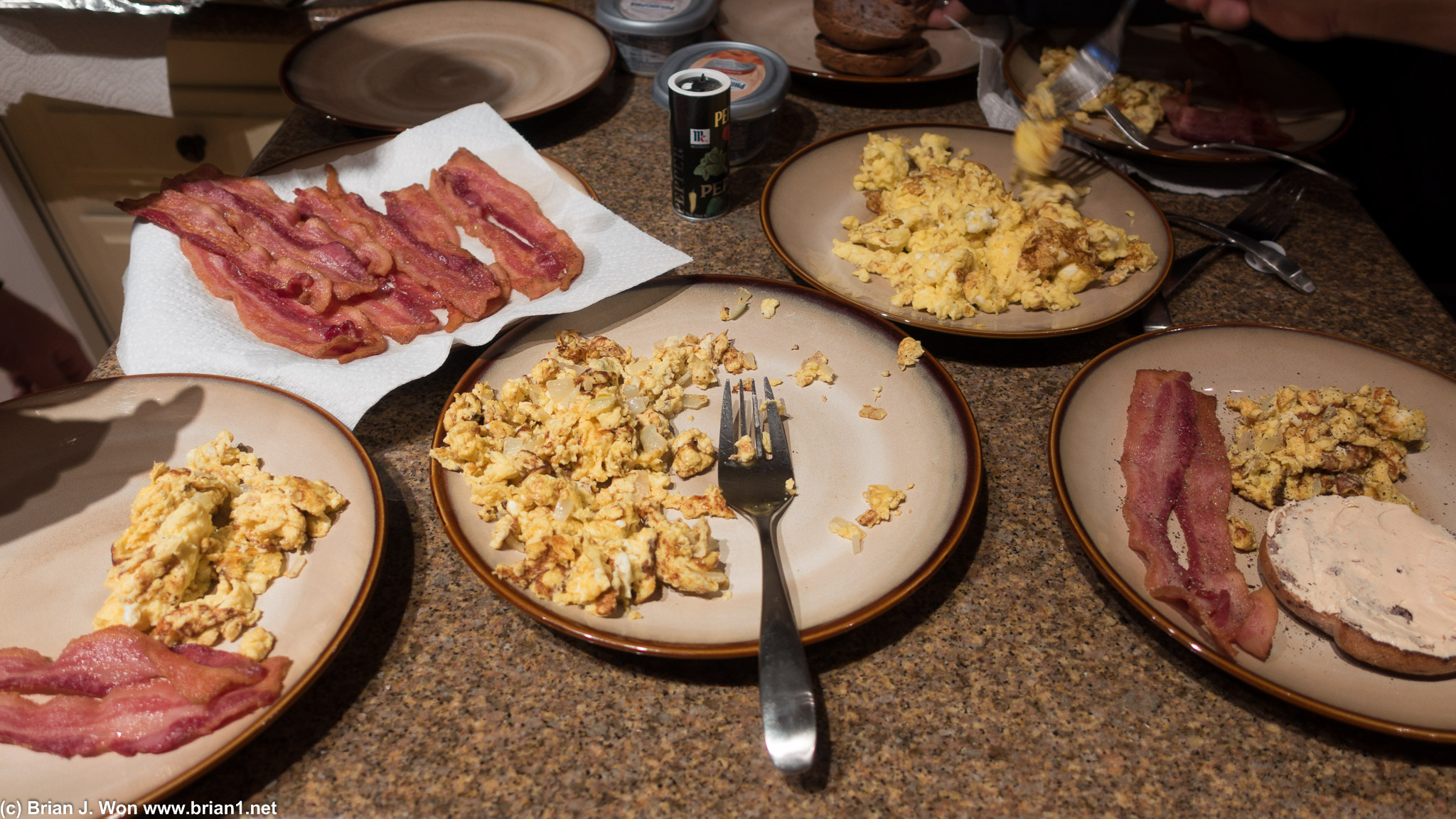 Mmm, bacon and eggs.