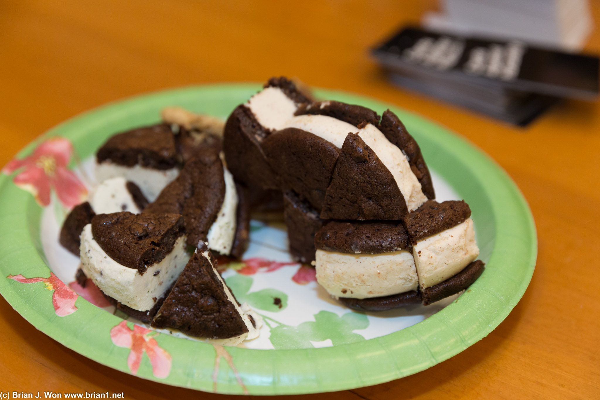Mmm, ice cream sandwiches (I think from Coolhaus?).