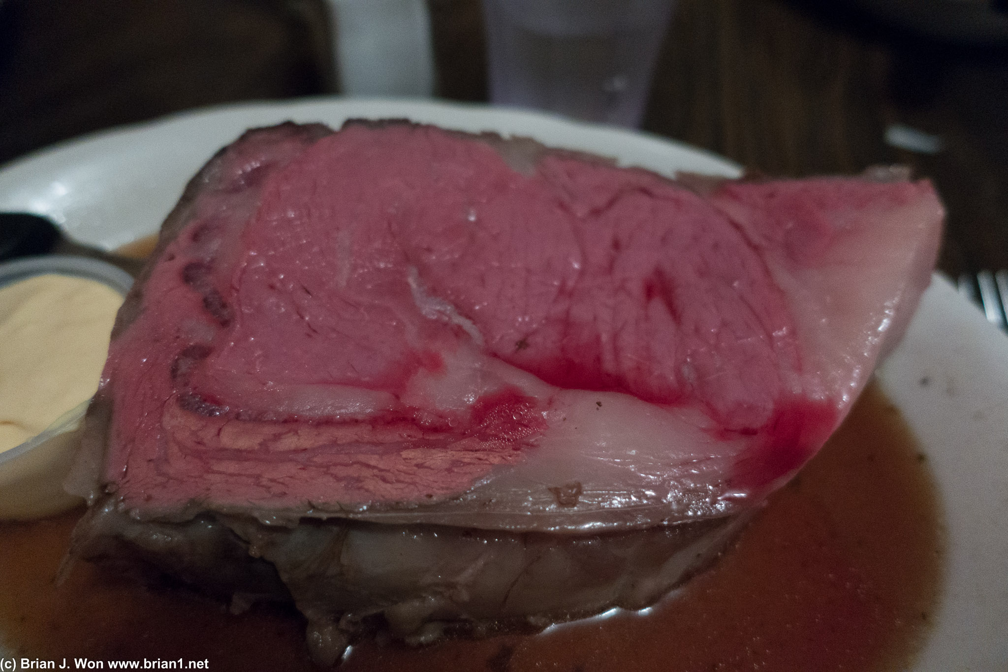 What 19 ounces of USDA choice beef looks like.