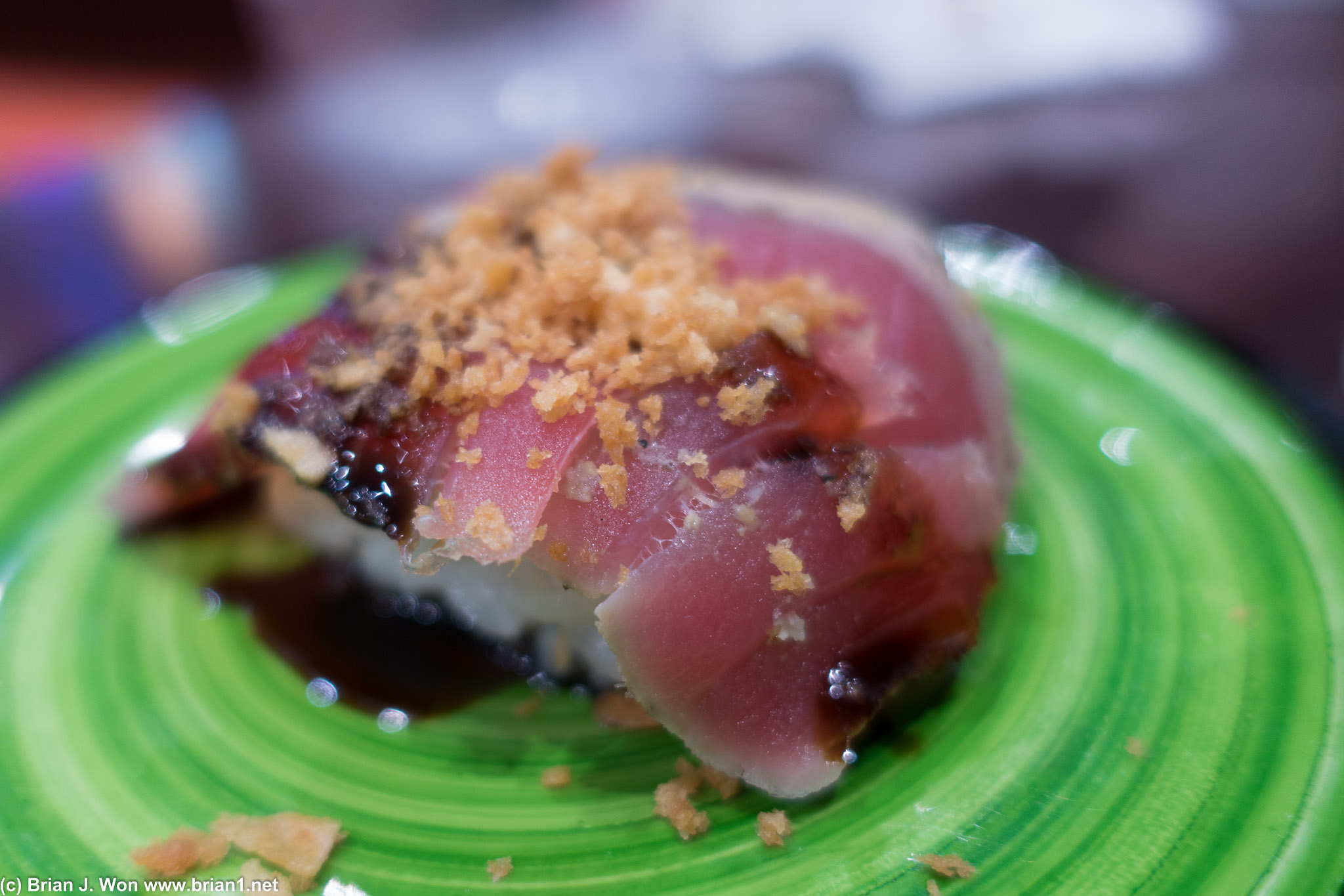 Garlic seared tuna. Nice way to mix it up.