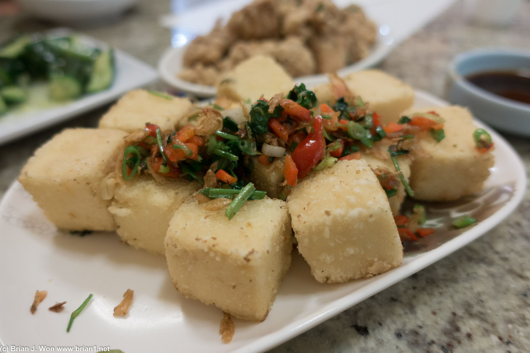 Deep fried tofu. Maybe the best item here, but that's not saying much.