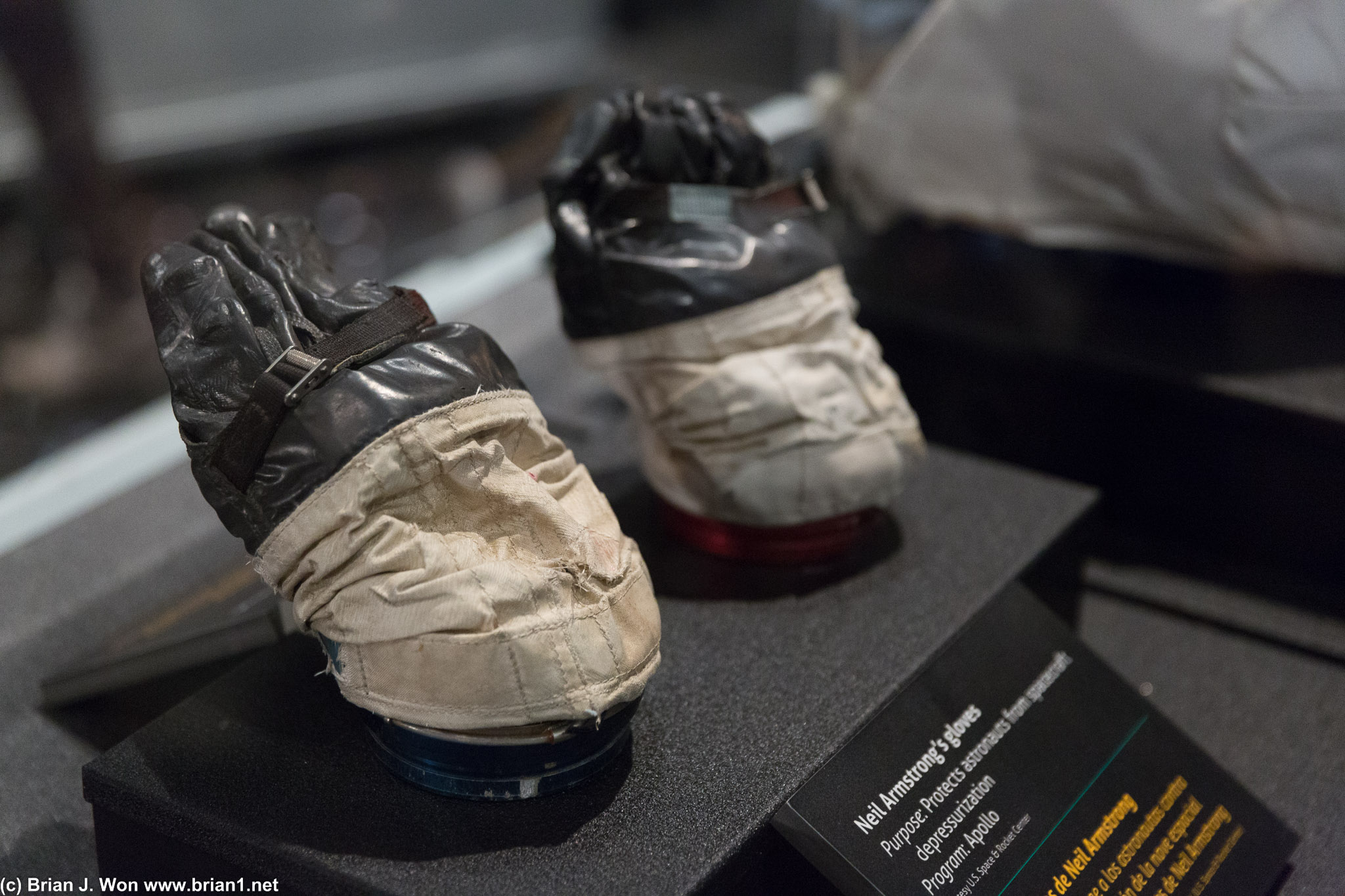 Neil Armstrong's gloves.