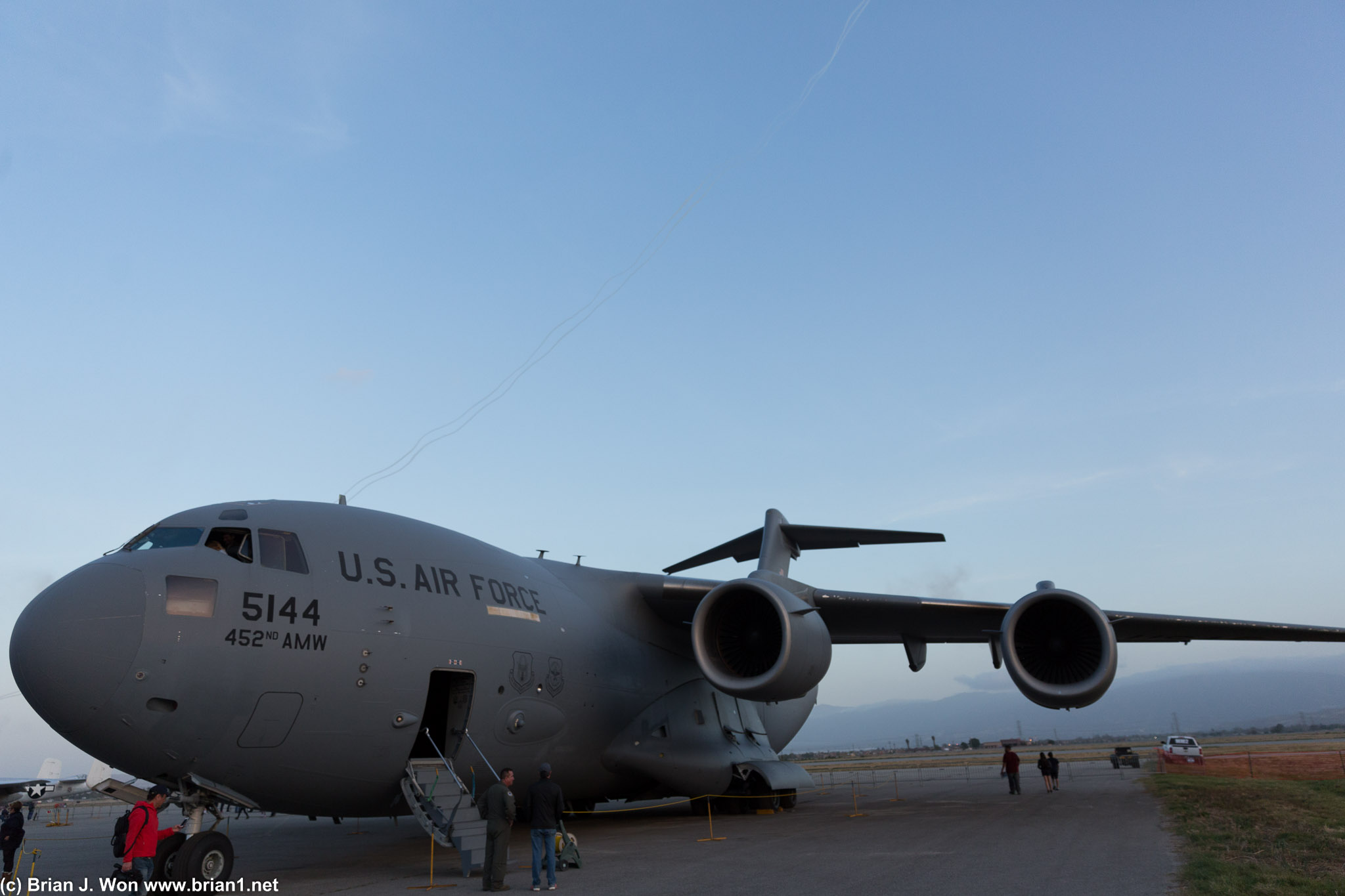 USAF Boeing C-17 Globemaster III from nearby March Air Reserve Base.