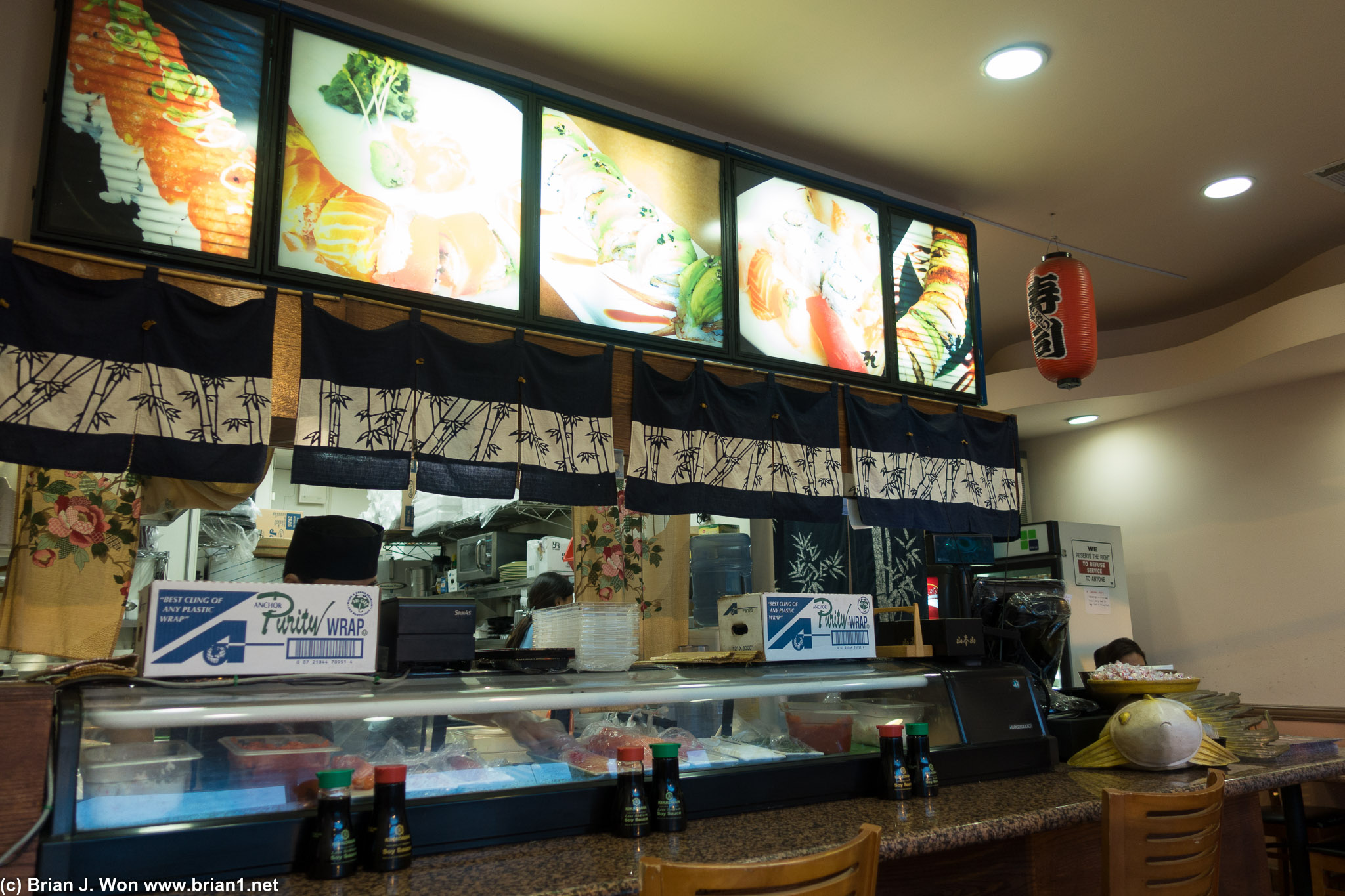 O Sushi, a tad nicer inside than a lot of the neighborhood sushi joints.