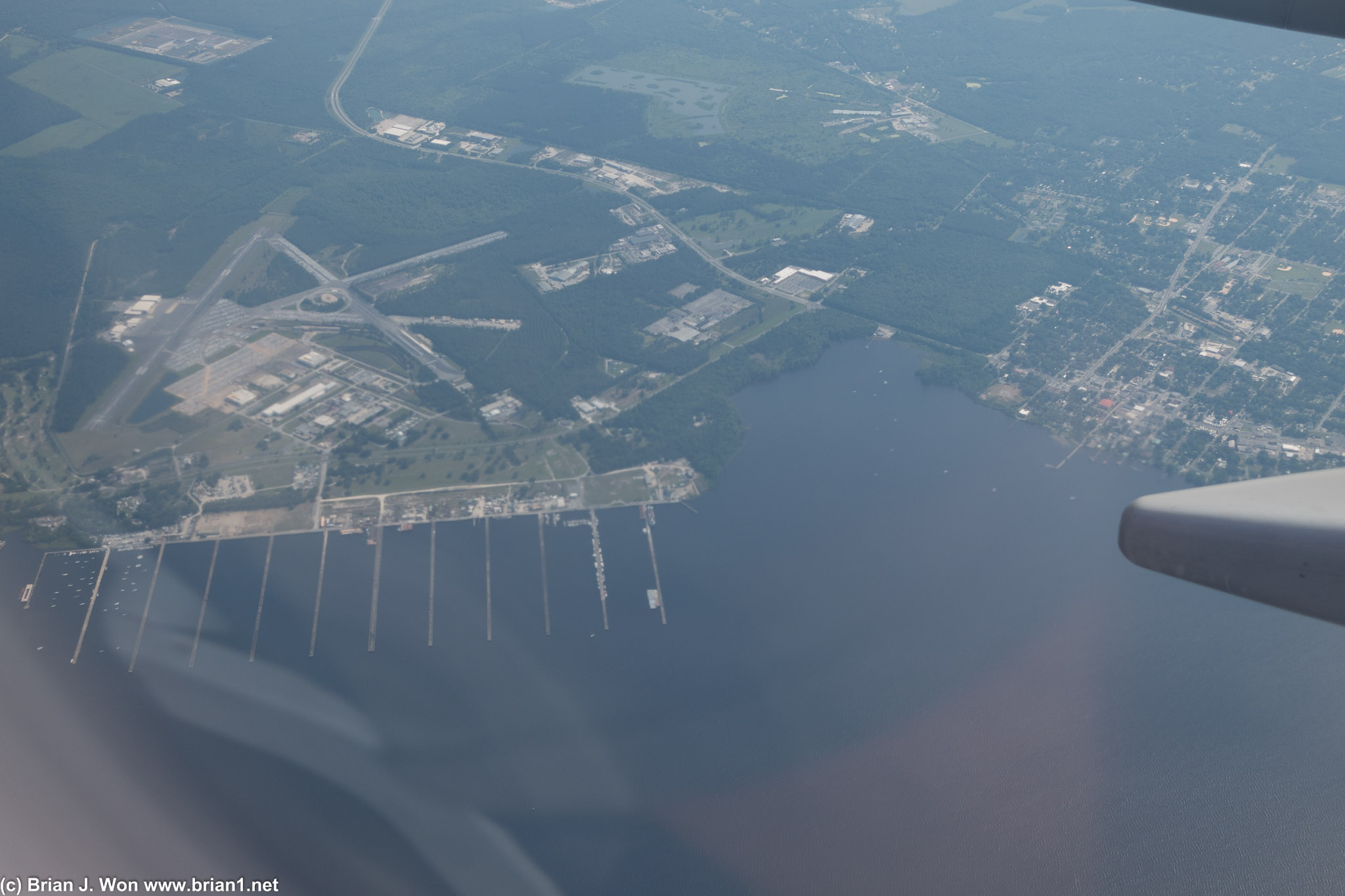 Flying over NAS Jacksonville.