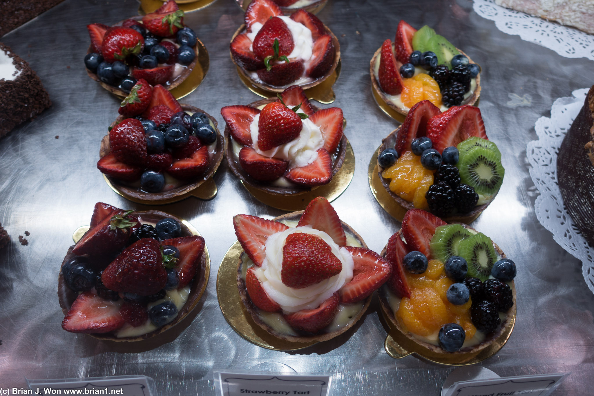 Fruit tarts look fairly generic. Not that that's a bad thing.