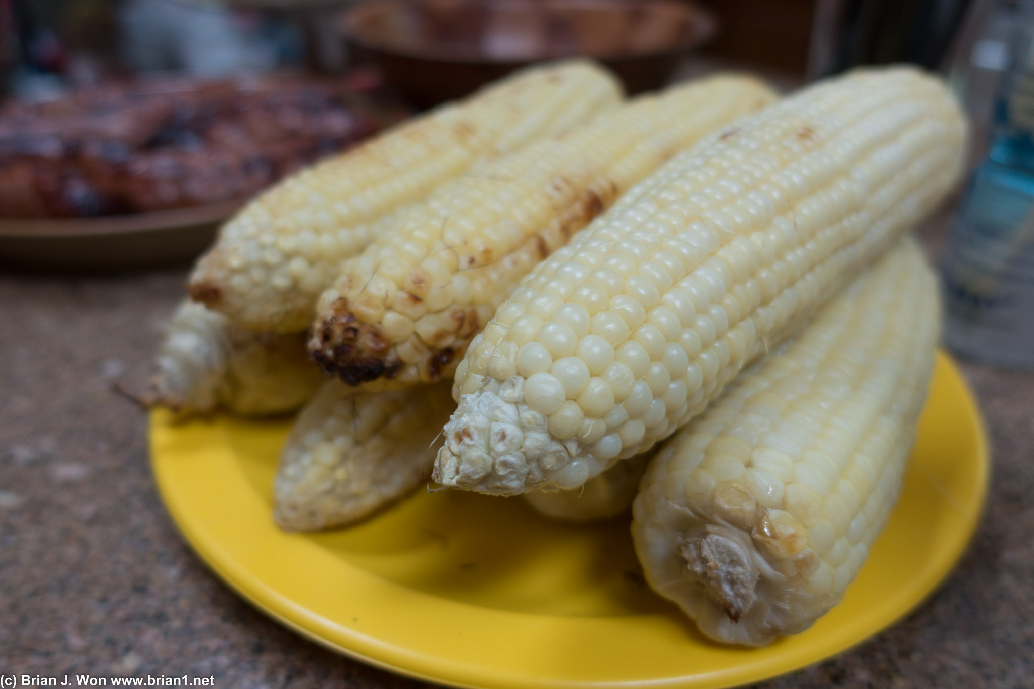 Grilled corn.
