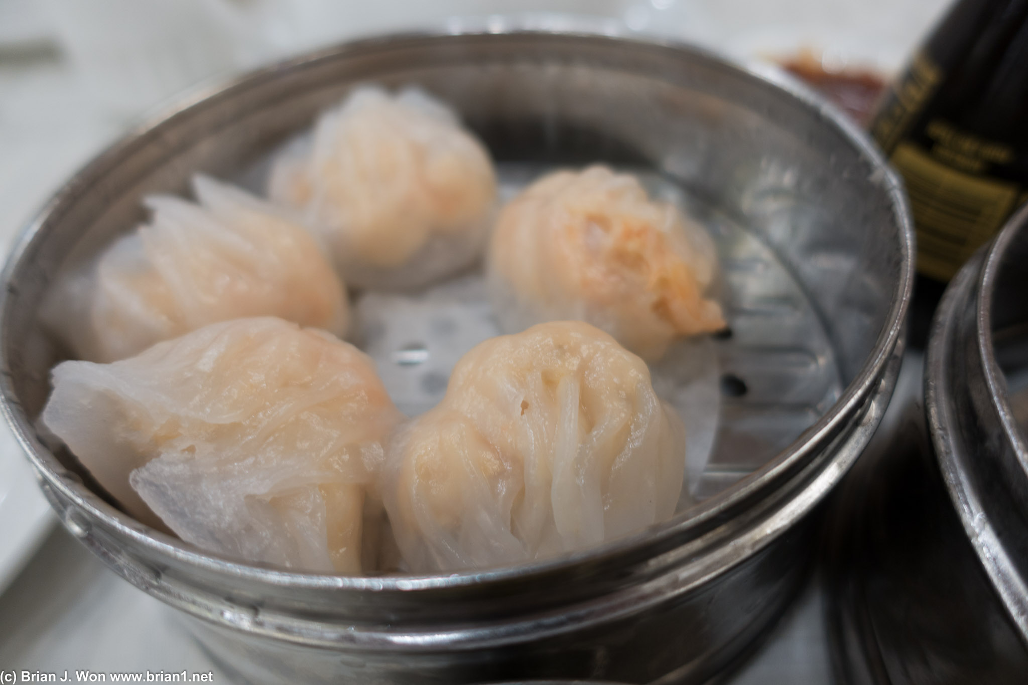 Some very over-steamed har gow.