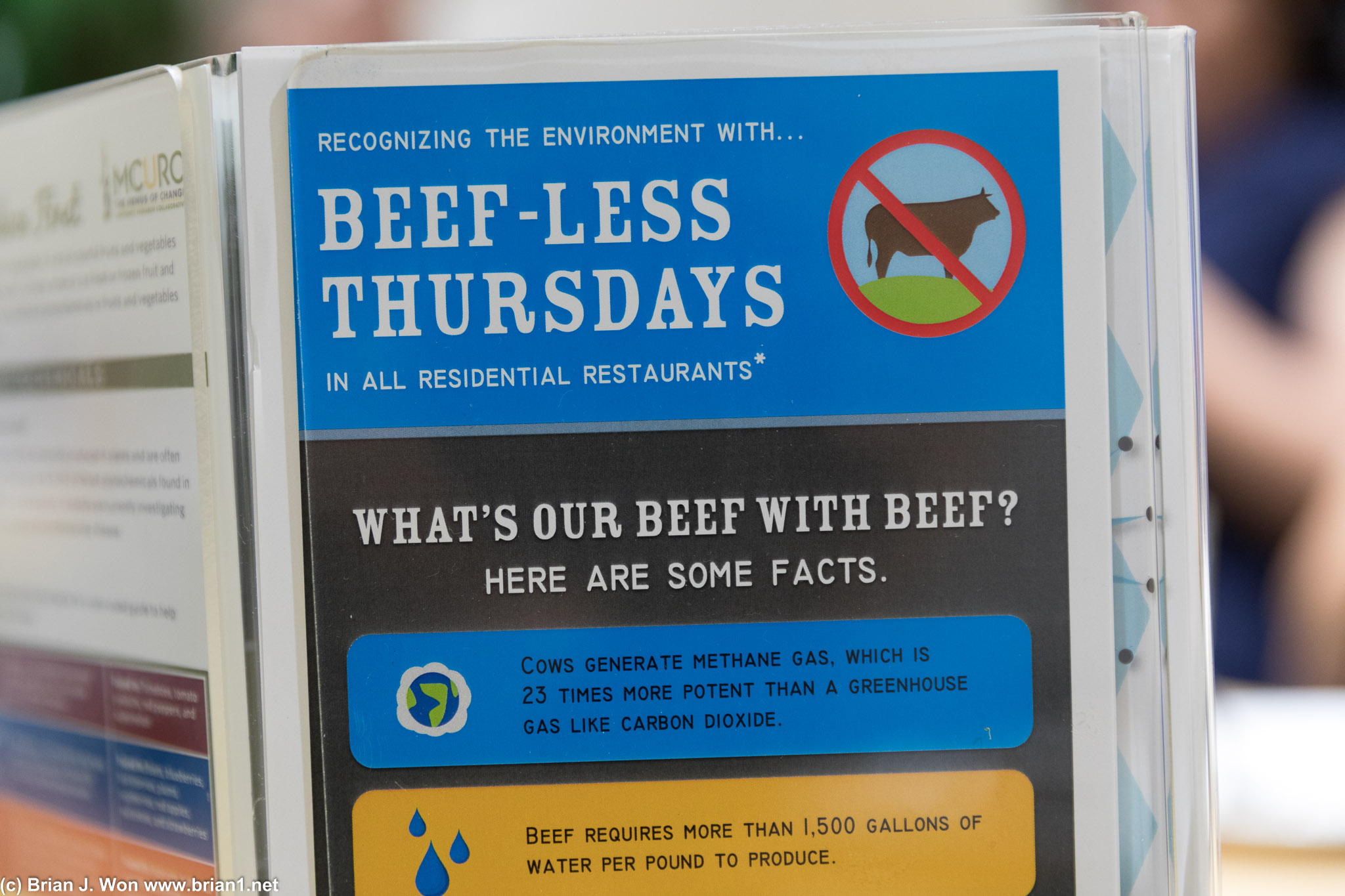 Oops, didn't realize it was beef-less today!