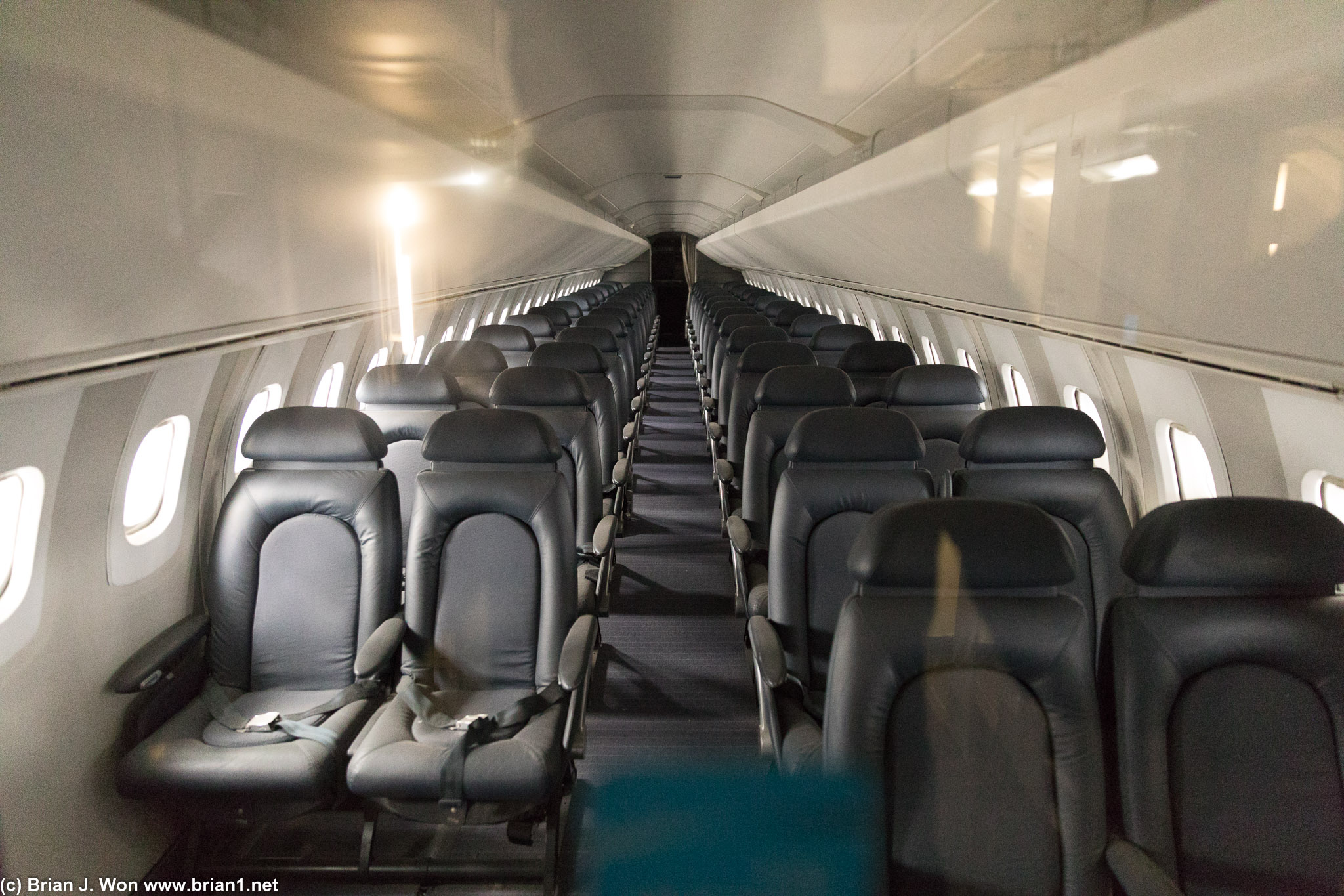 Inside the Concorde.