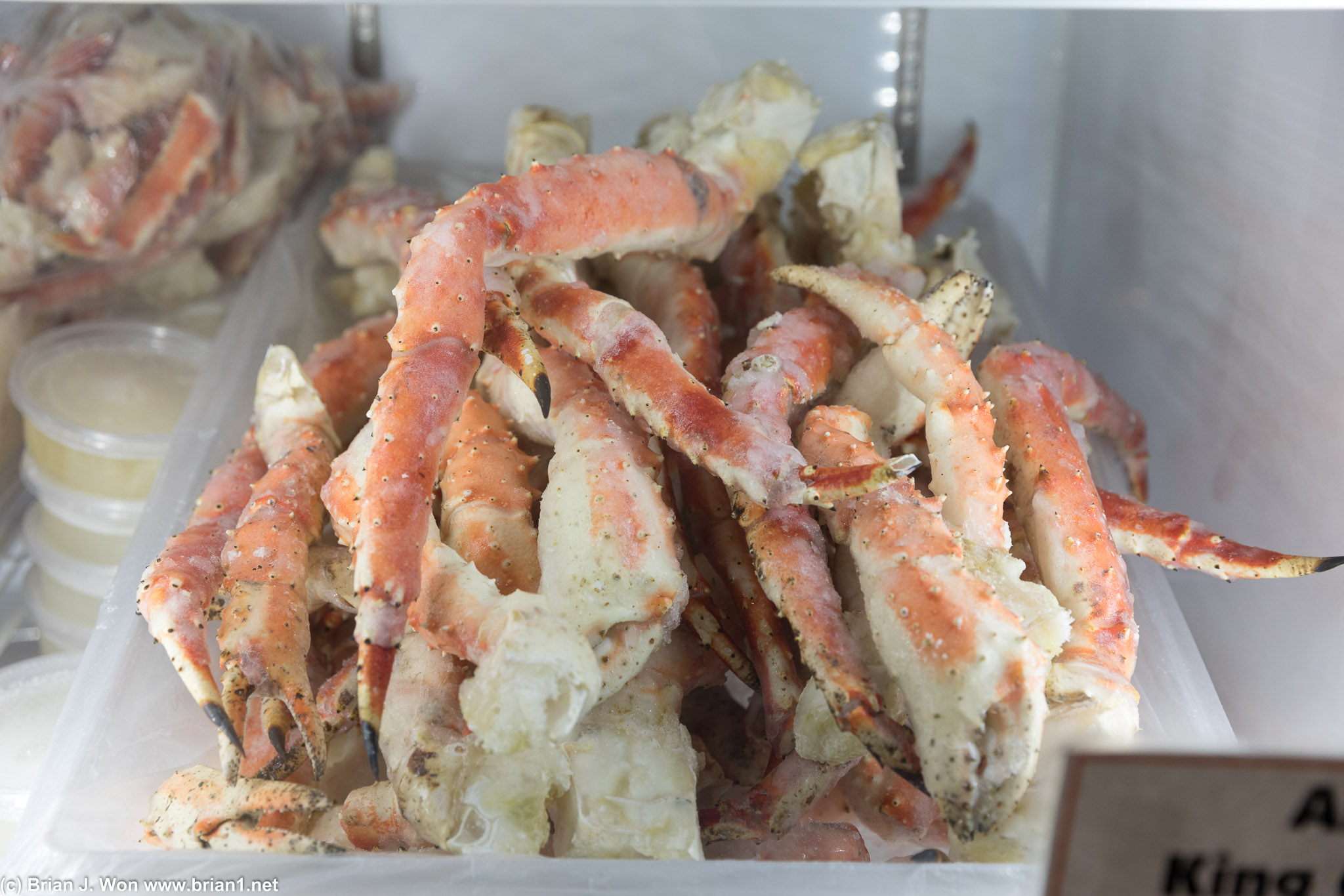 King crab legs at Fresh Fish Co.