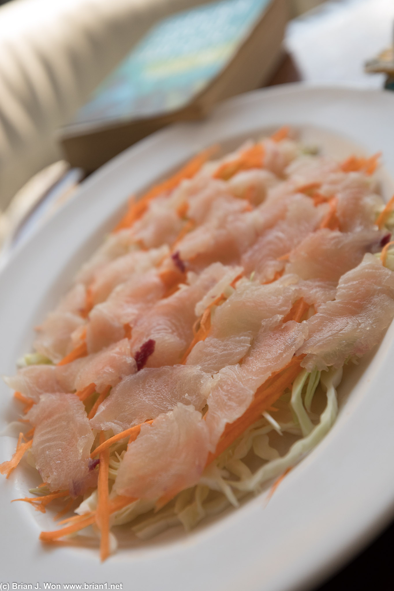 Ono (wahoo) sashimi.