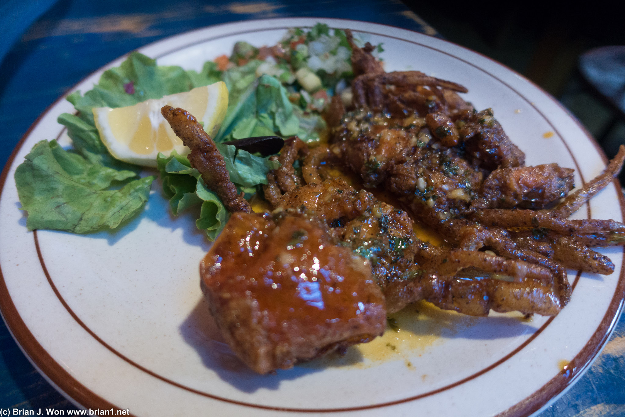 Soft shell crab was so-so.