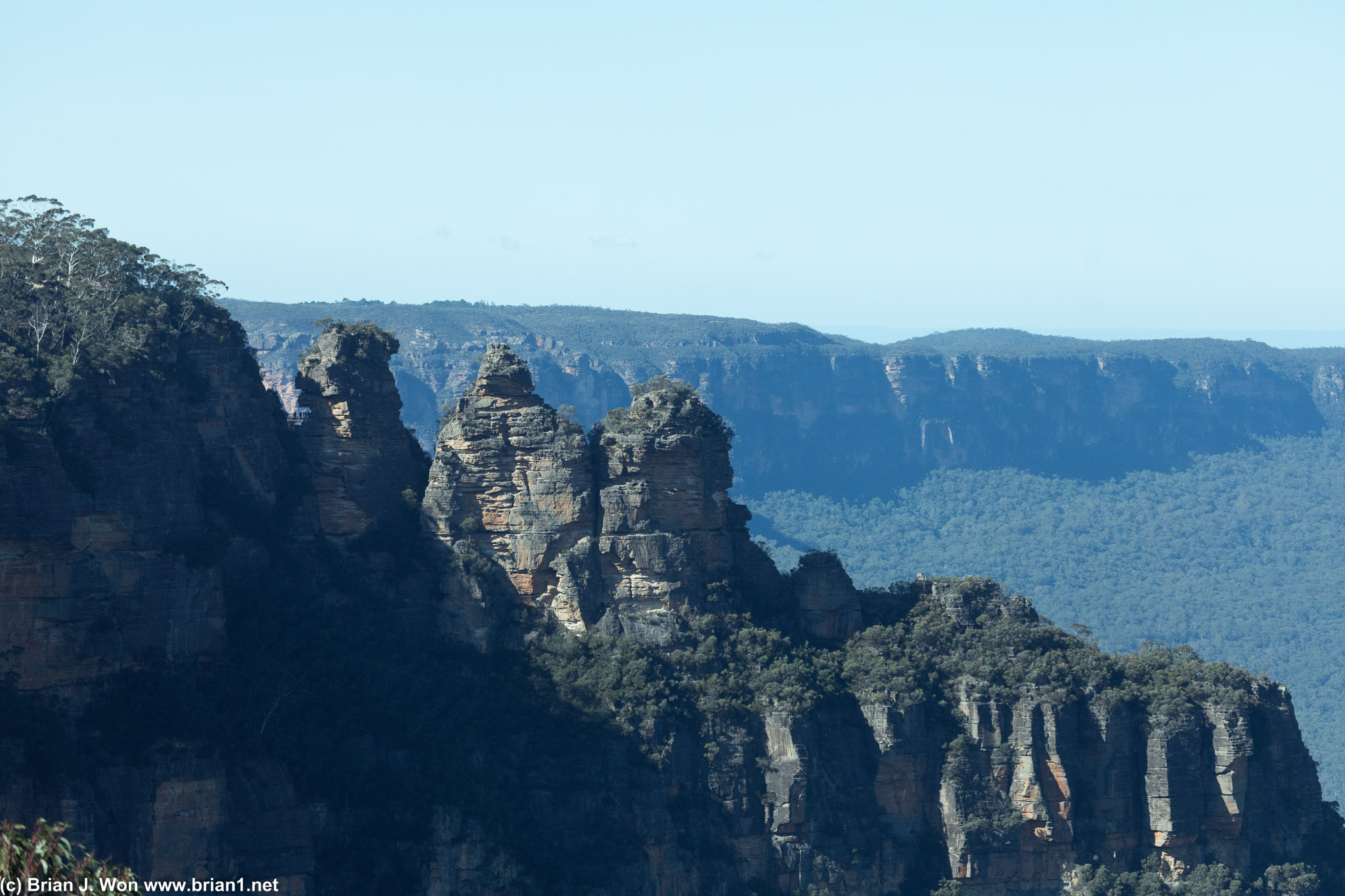 Three Sisters as seen from the Skyway tram.