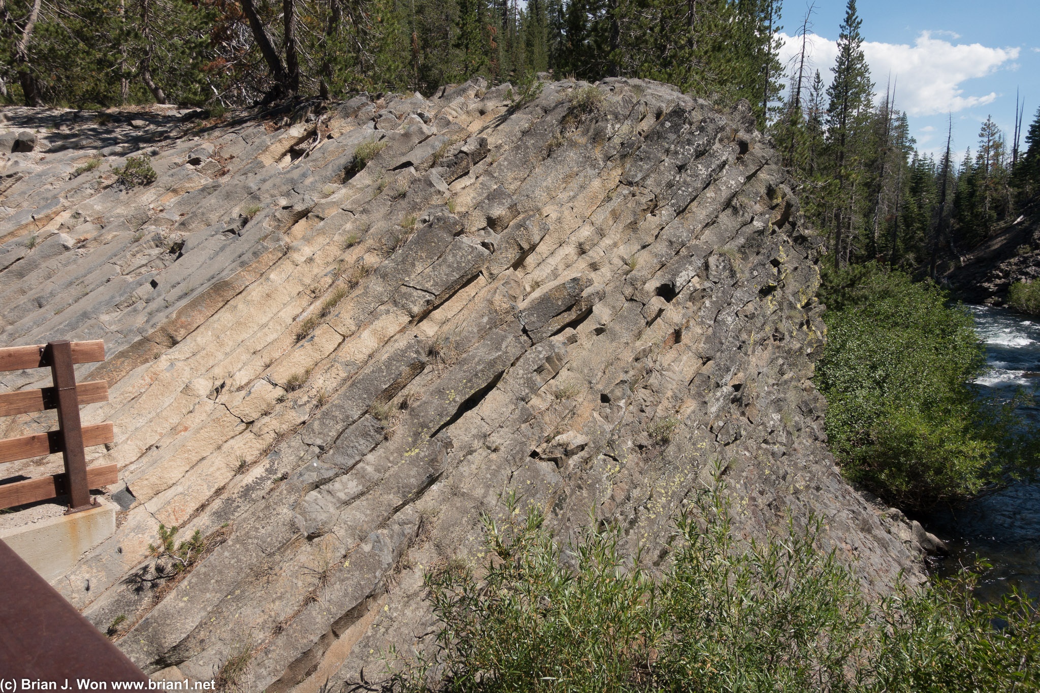 And the Devils Postpile itself.