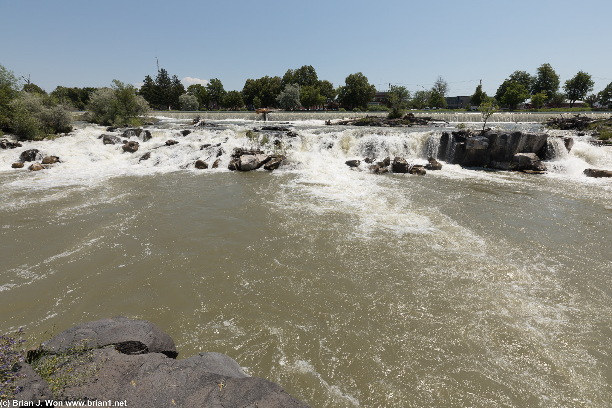 The Falls in Idaho Falls. Impressive in their own way.