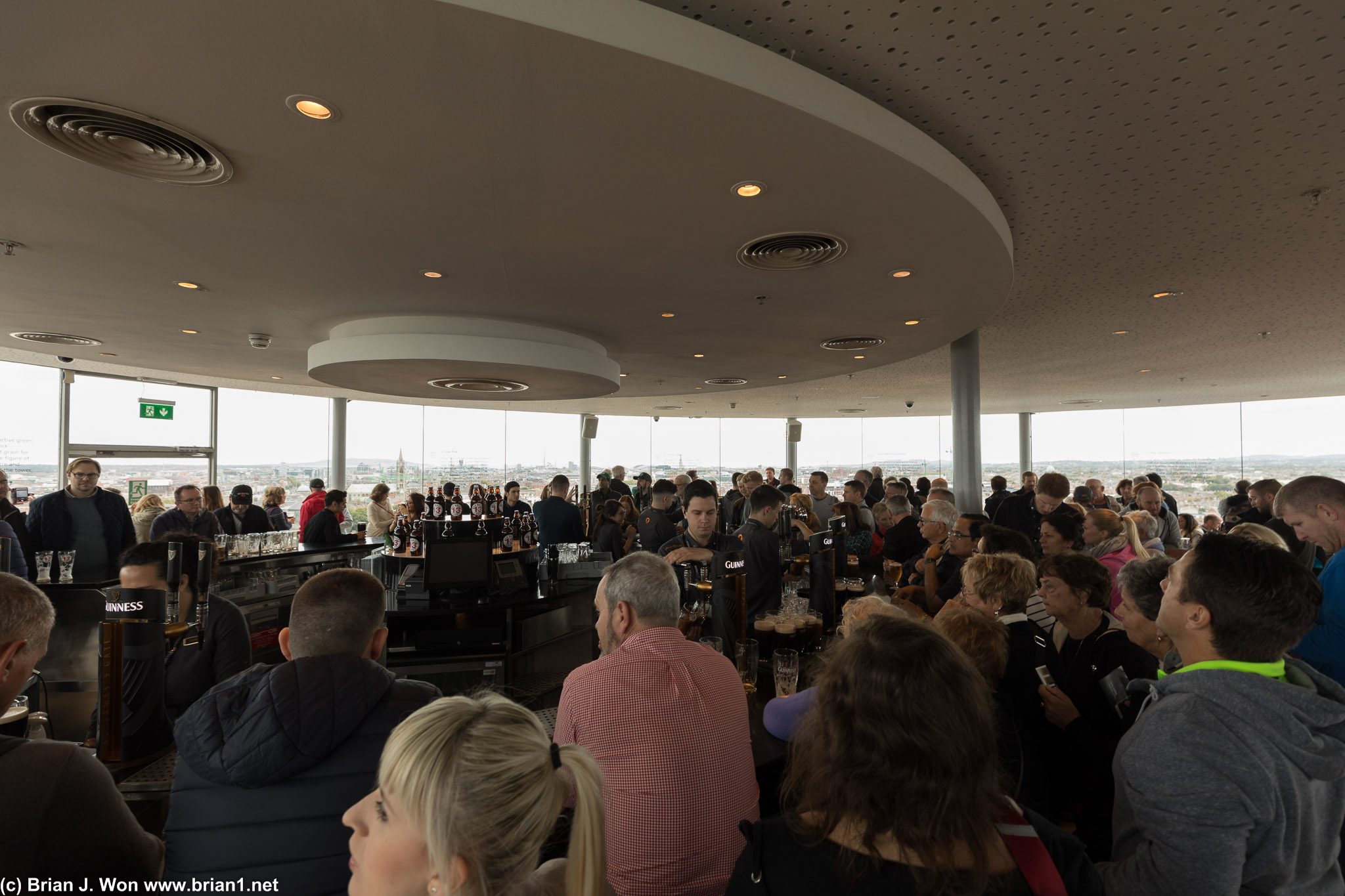 Gravity Bar is packed, even before lunch!