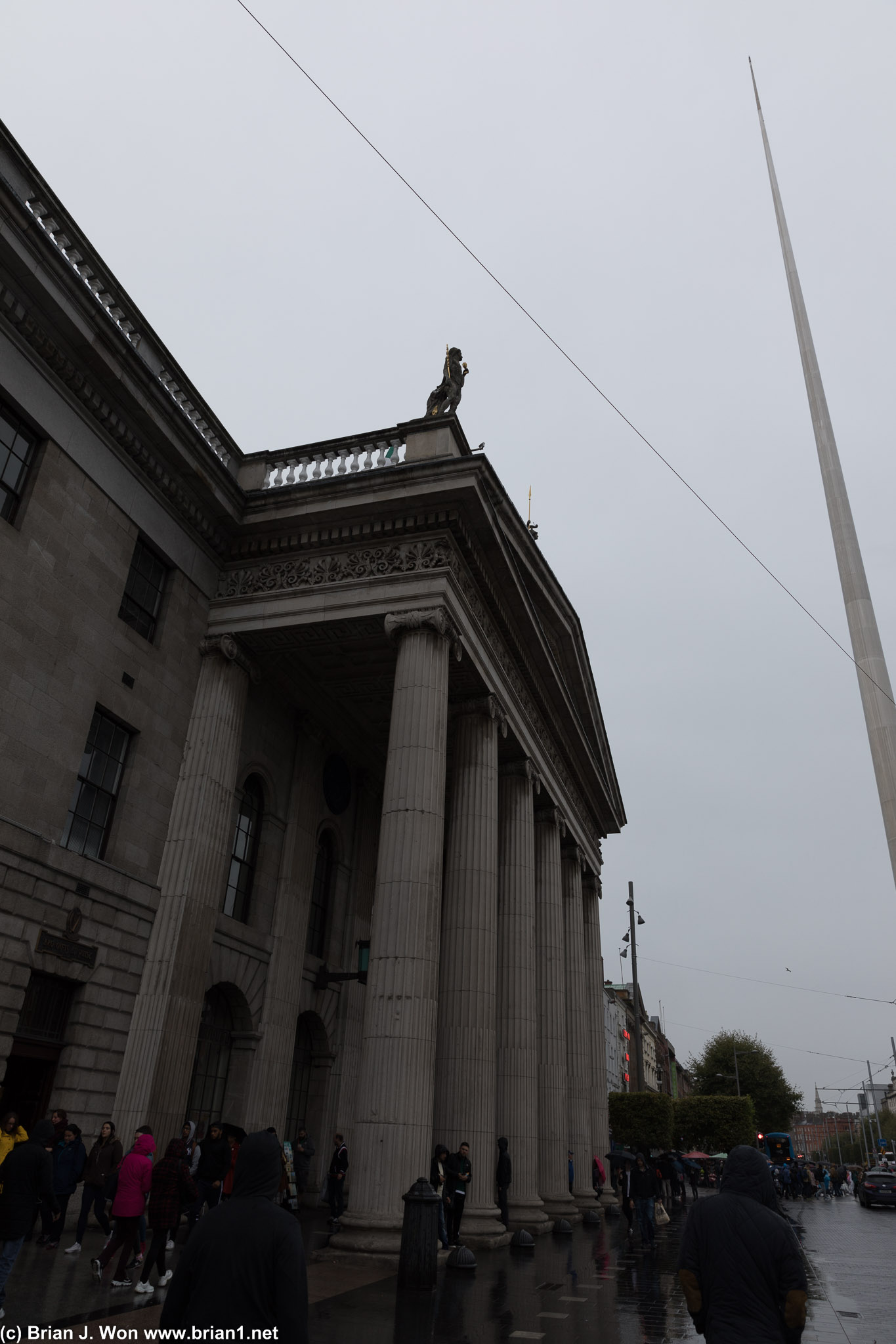 General Post Office and the Spire of Dublin. Sadly we didn't go into the museum.
