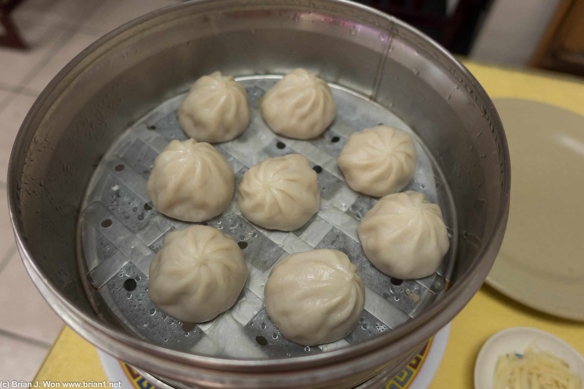 Xiao long bao portion was generous (2 pans!) but skins were too thick.