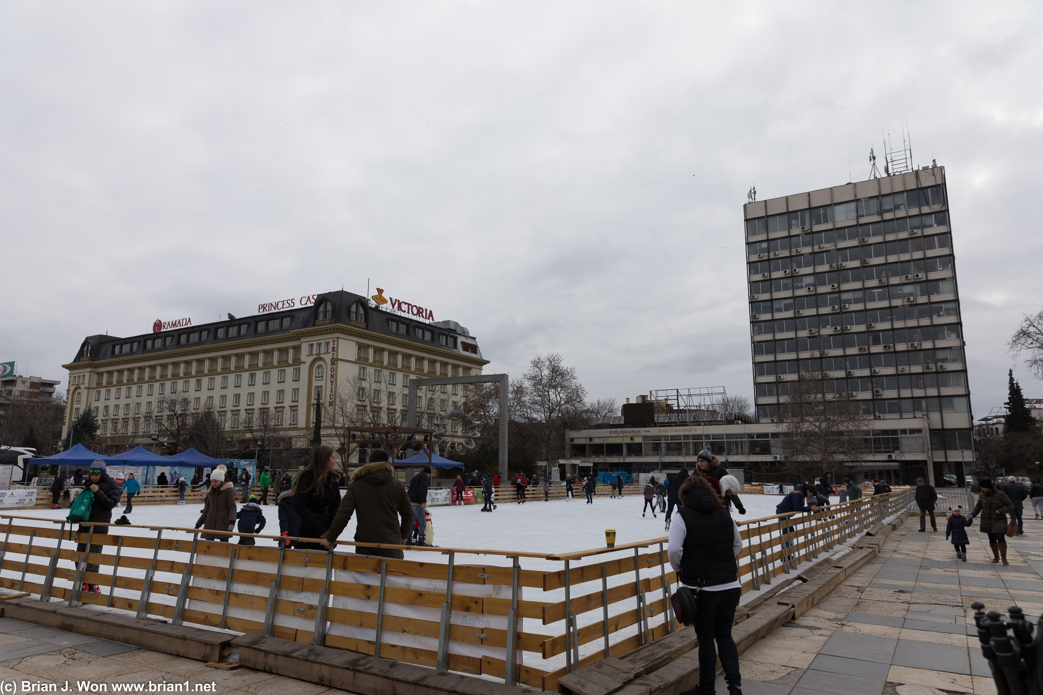 The center of activity-- the ice rink!
