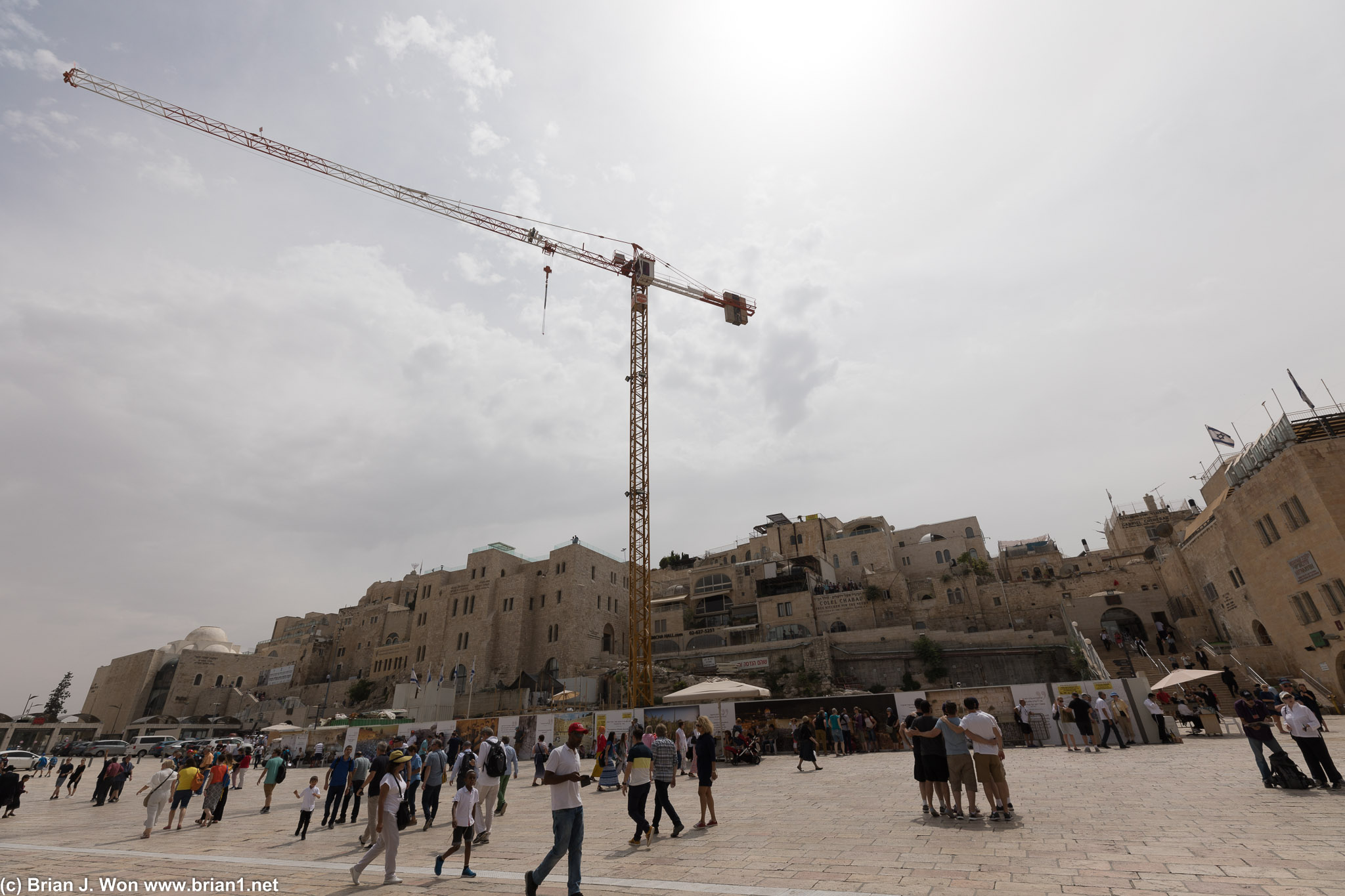 The Western Wall is under construction.