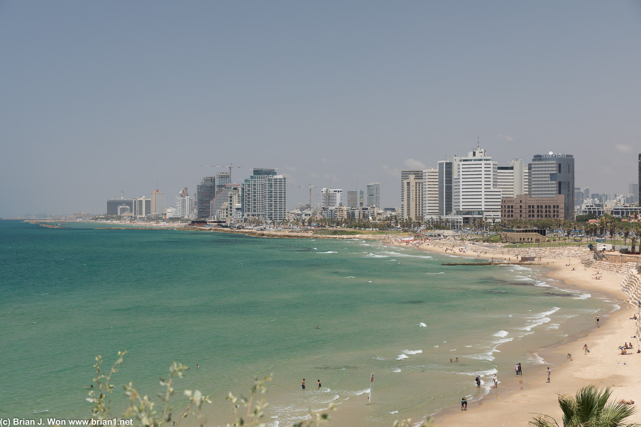 Alma Beach in Tel Aviv.
