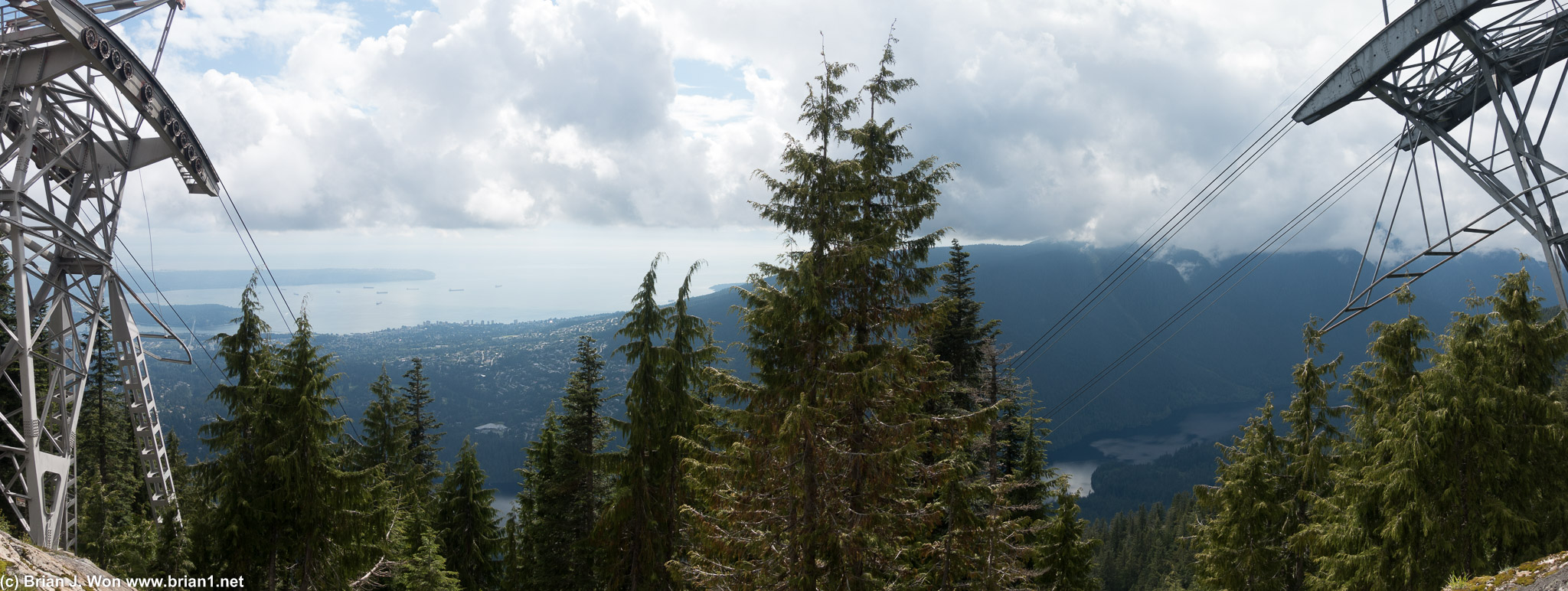 The top of Grouse Mountain.