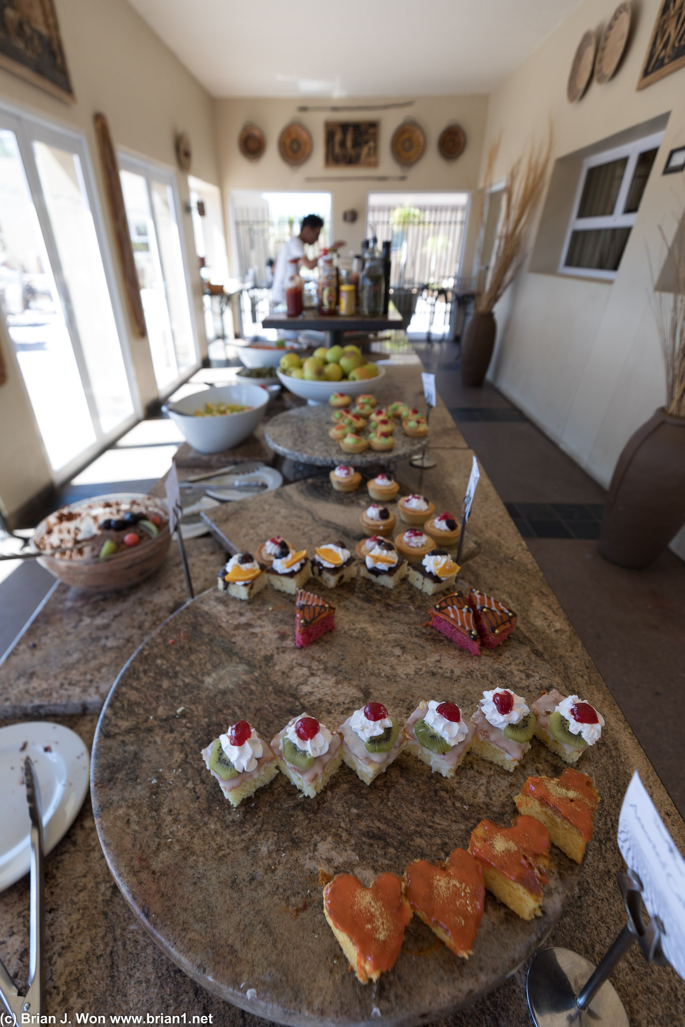 Lunch buffet at Sossusvlei Lodge.