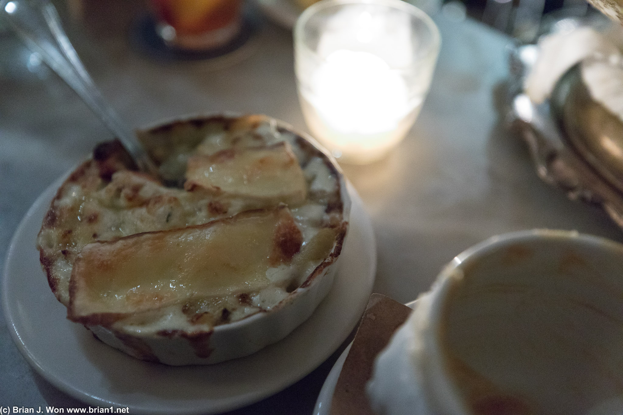 The best dish, tartiflette. Potato + cheese + bacon fat. o_0