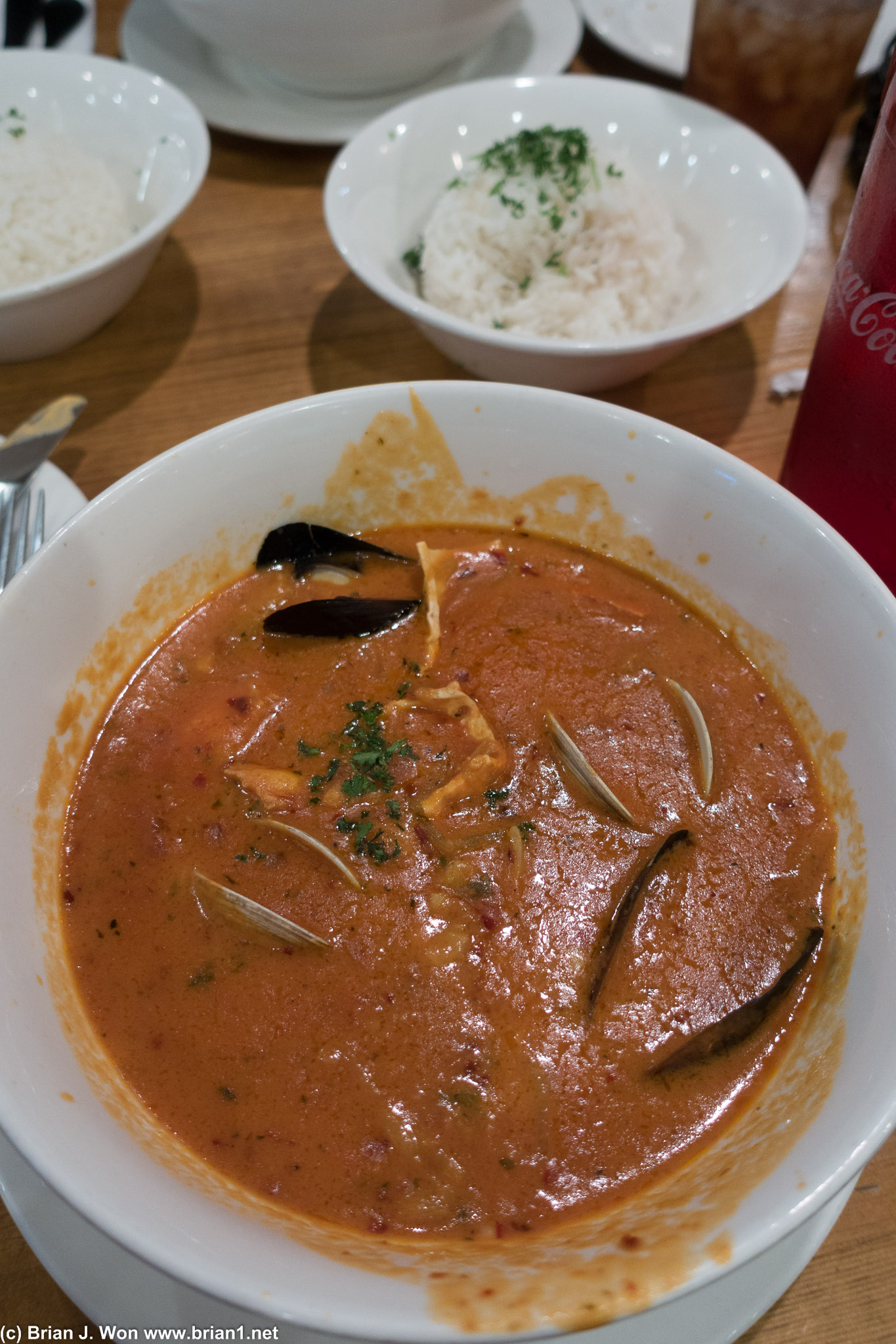 Bouillaroast, aka seafood stew. I wasn't impressed.
