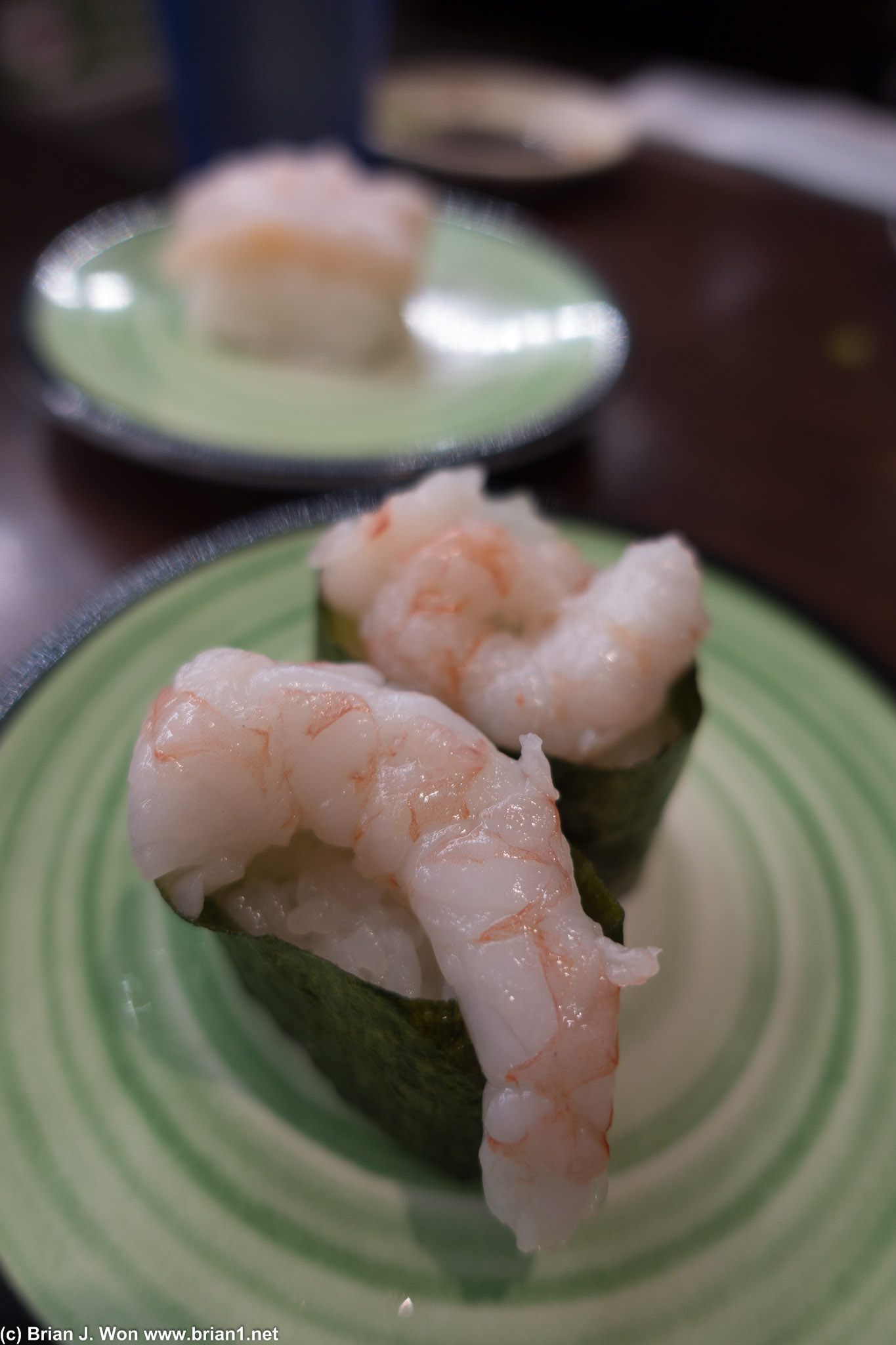 Fresh shrimp at Kura.