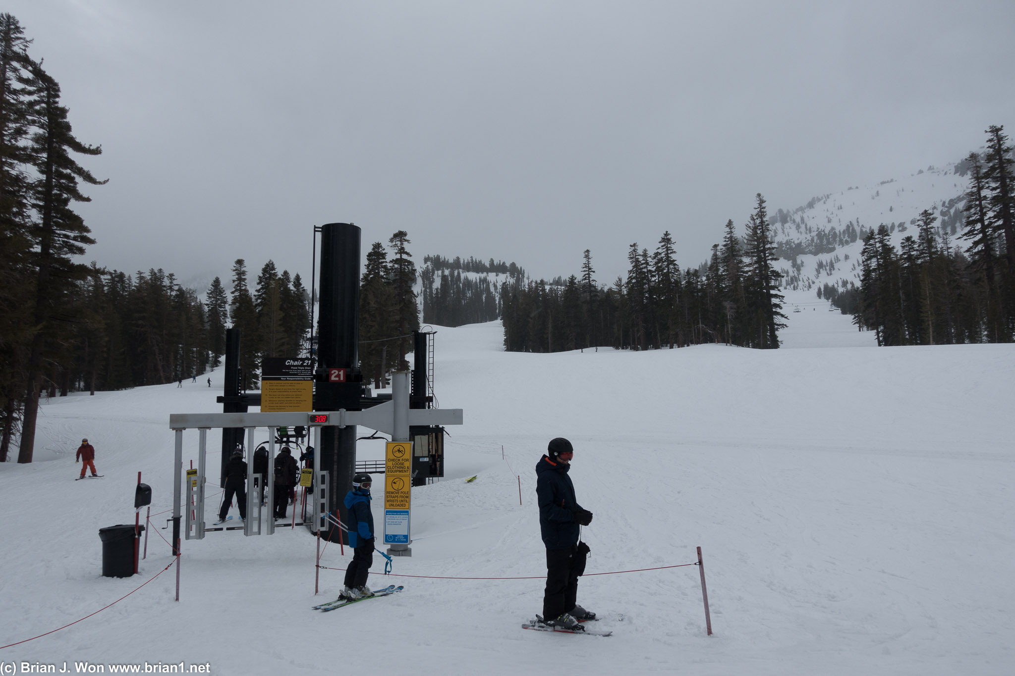 Uh, guys, how about actually getting on said chairlift?