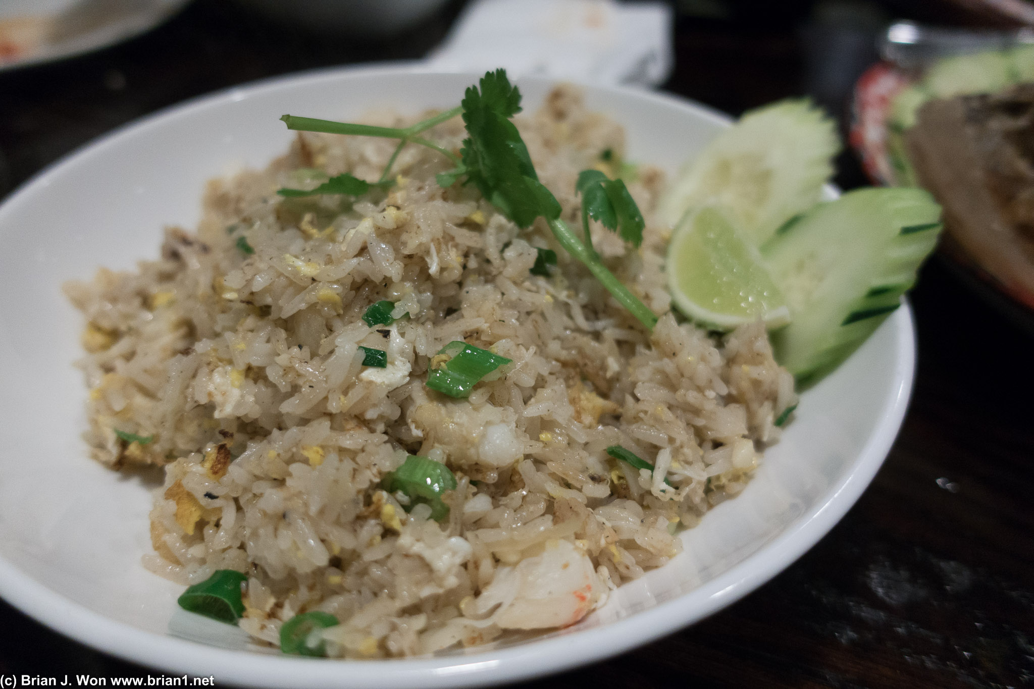 Crab fried rice. Kind of ordinary.