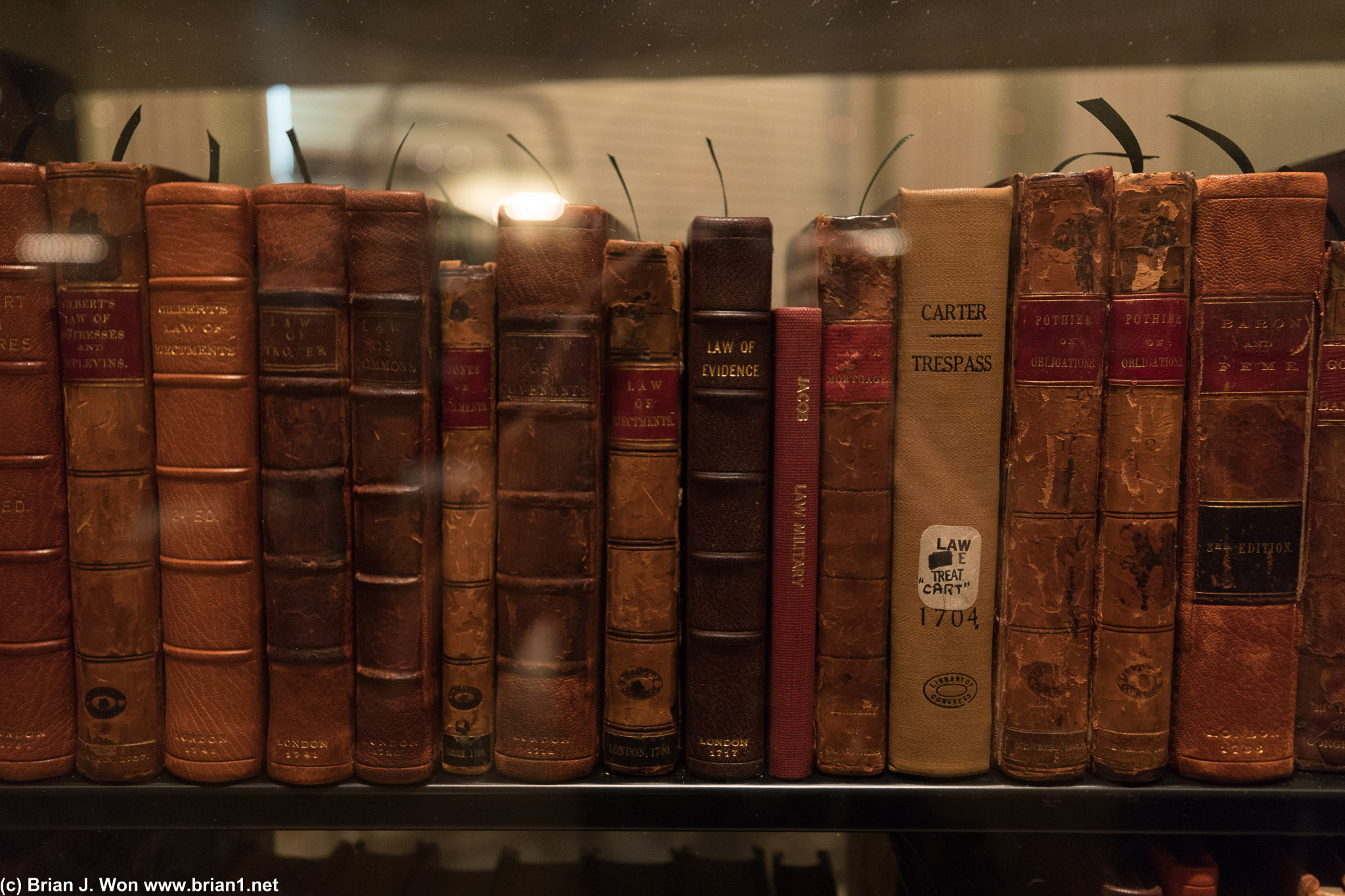 Some of the books of Thomas Jefferson's Library.