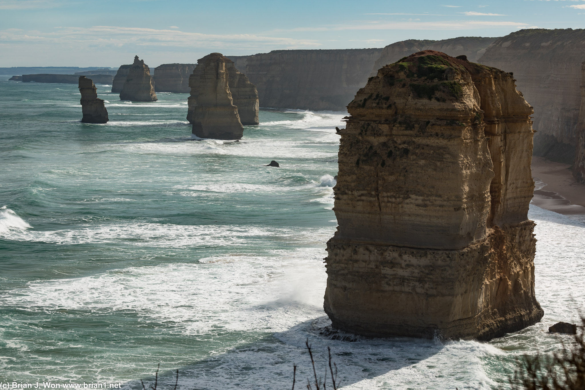 Different angle of The Twelve Apostles.