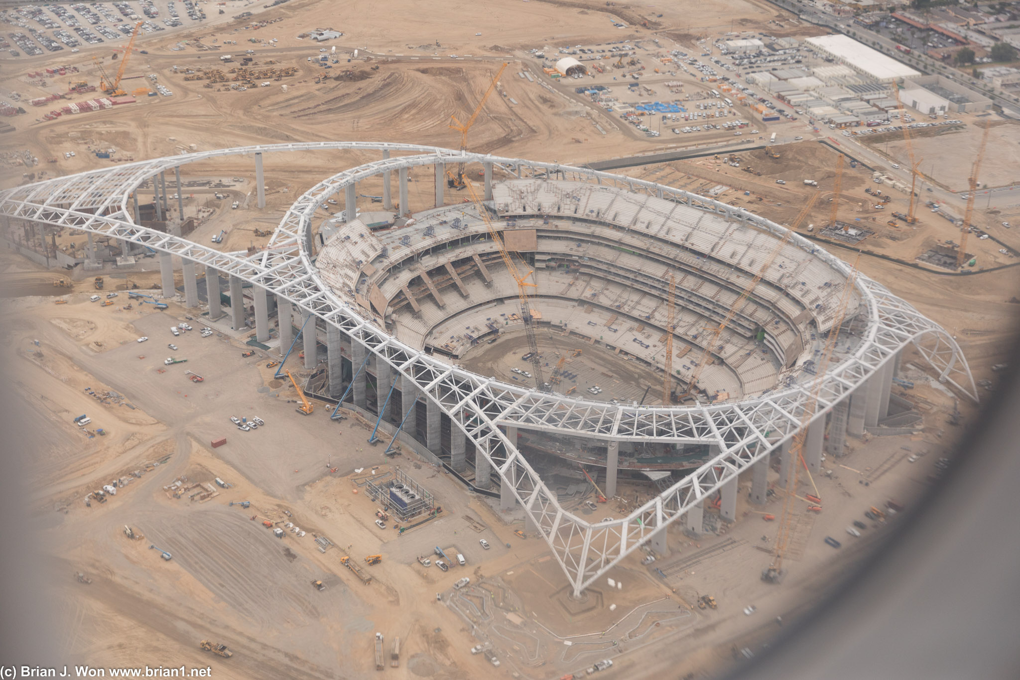 New Los Angeles Stadium, future home of the Rams and Chargers, is looking good.