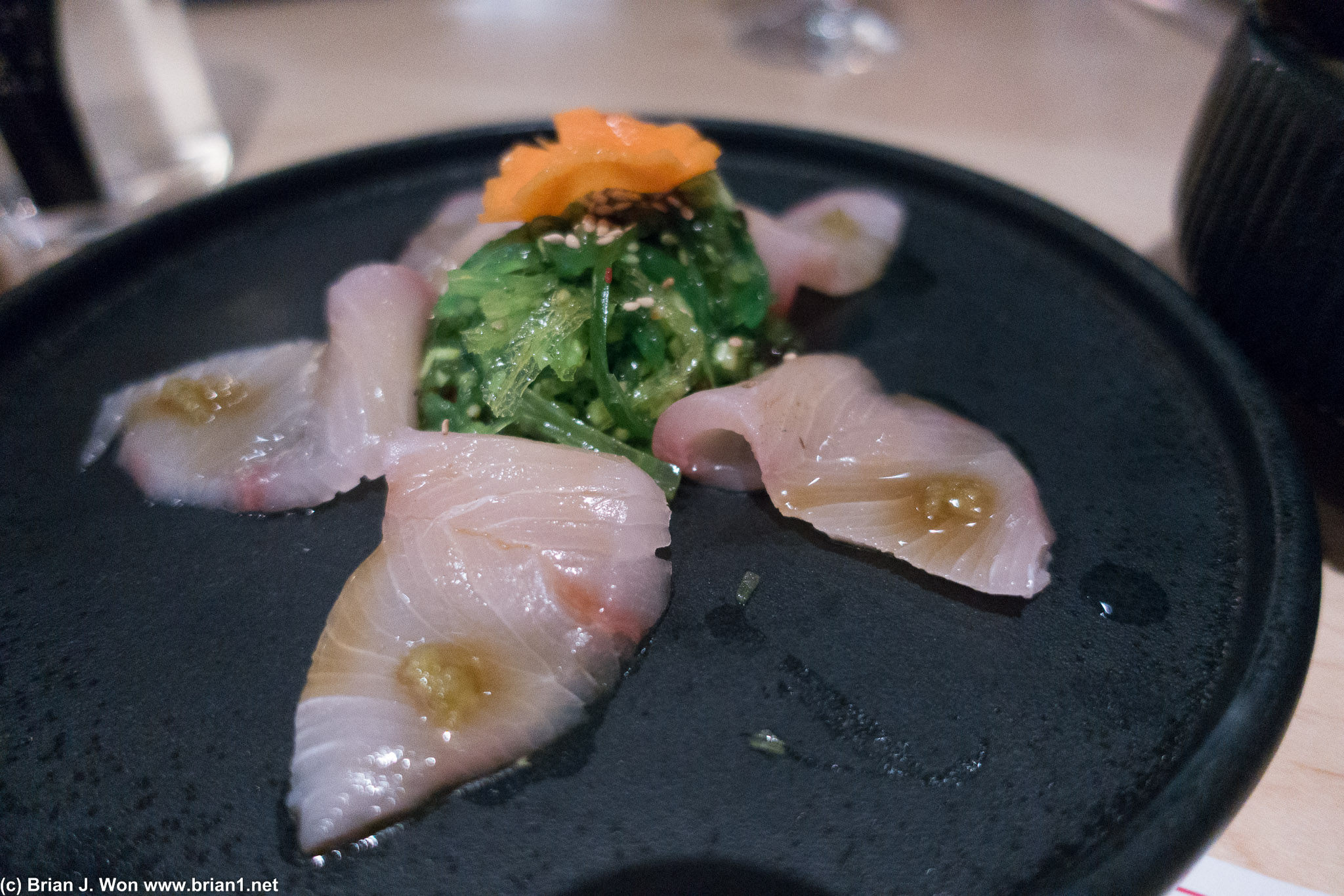Hamachi sashimi. Not bad.
