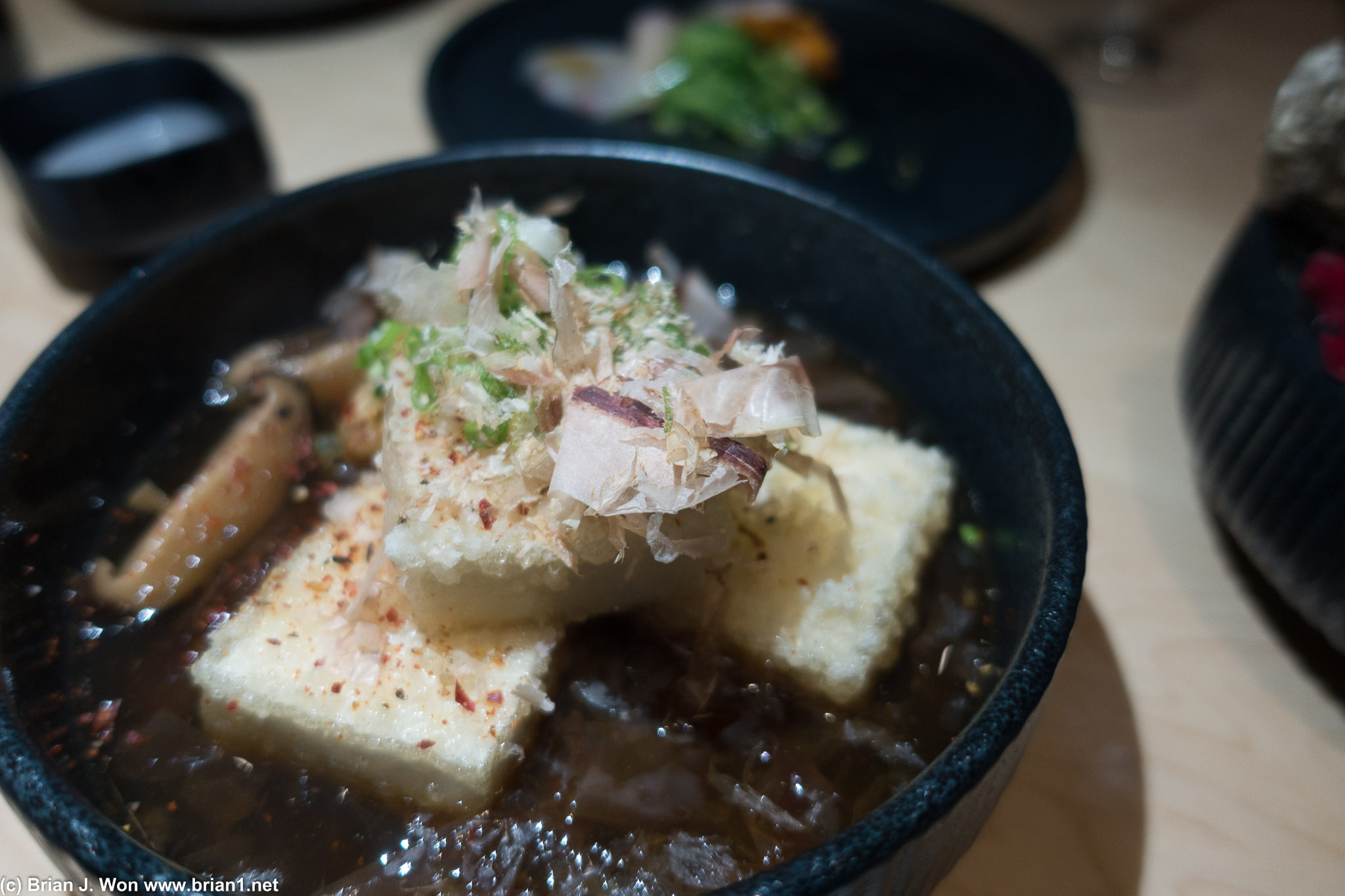 Agedashi tofu. Might have been the second best item here?