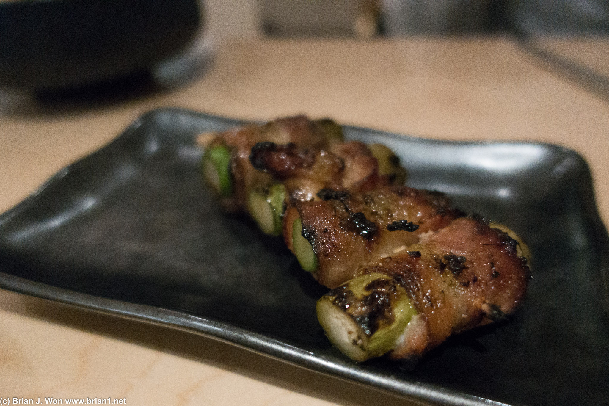 Bacon-wrapped asparagus was pretty decent.