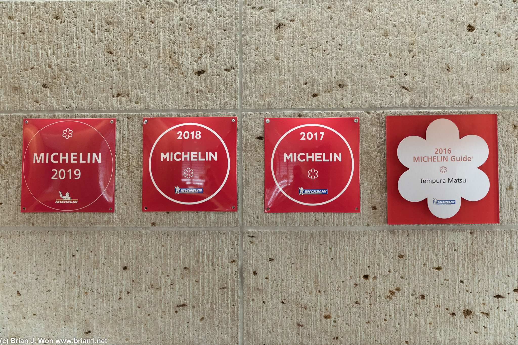 Michelin 1* three years in a row.