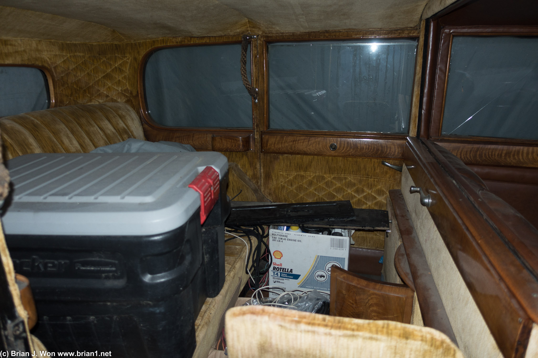 Coachbuilt interior.