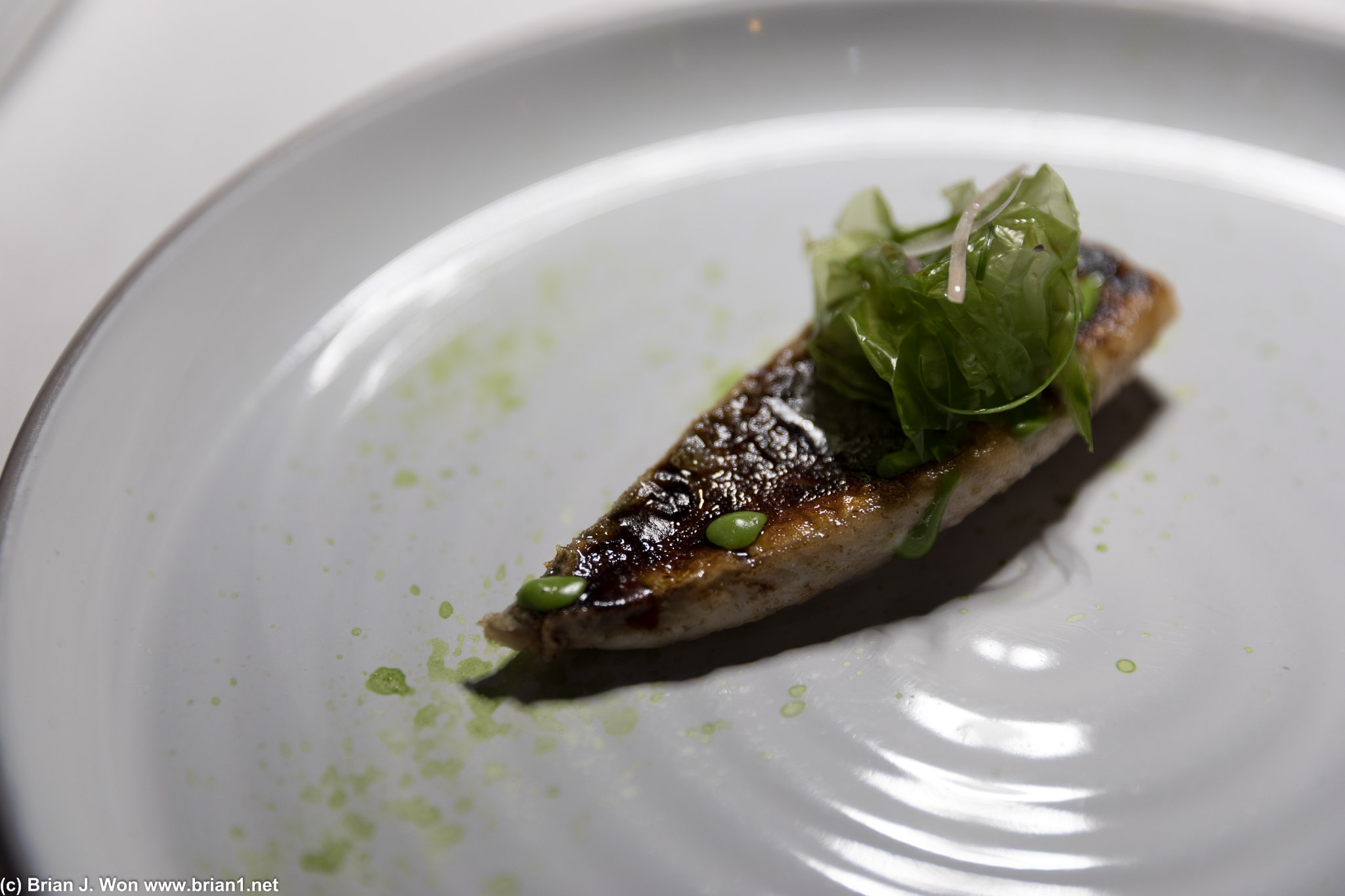 Fish to the Testo. Grilled mackerel, was it? Good but again, not special.