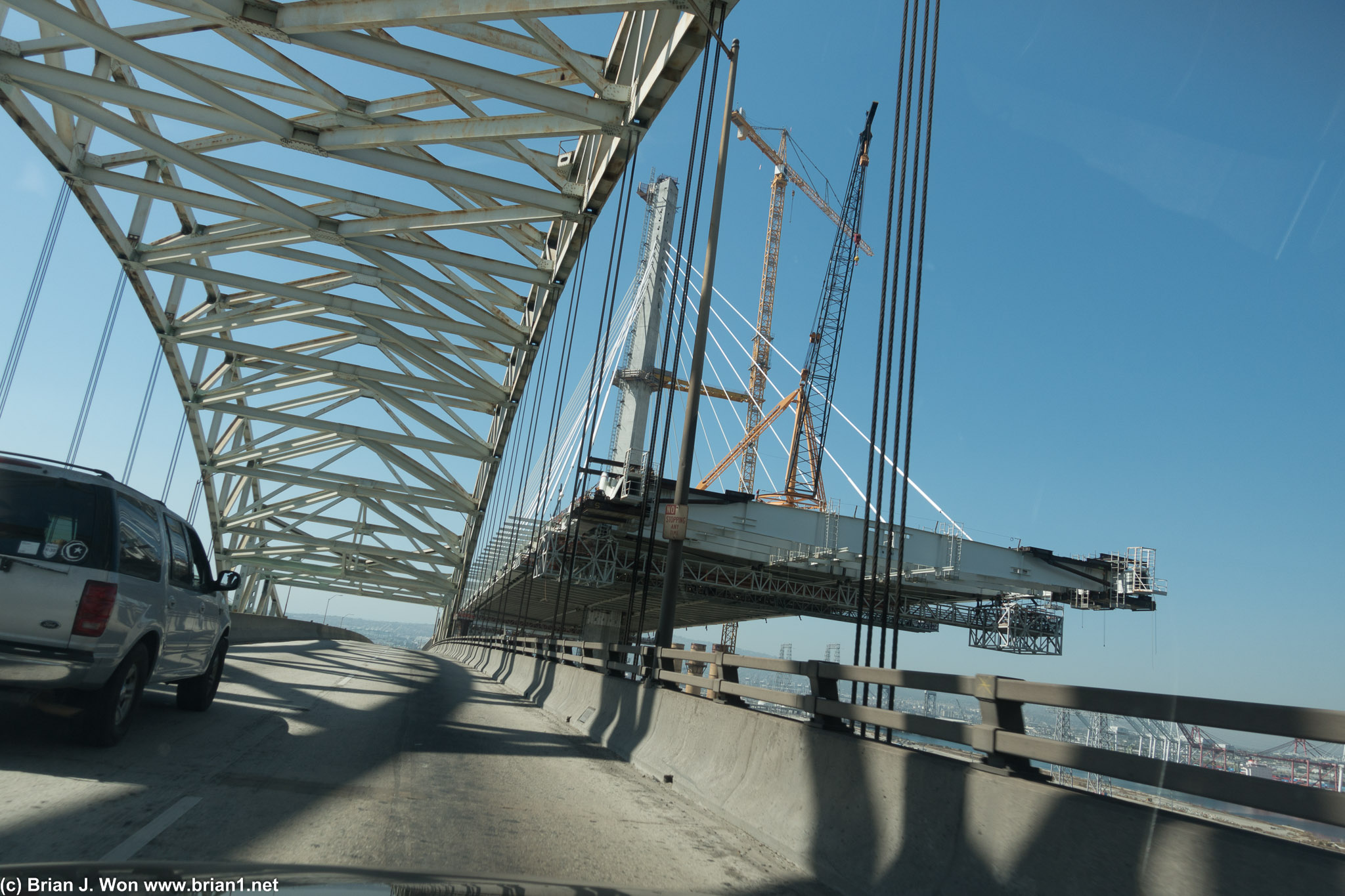 Kinda cool to see the new bridge in progress!