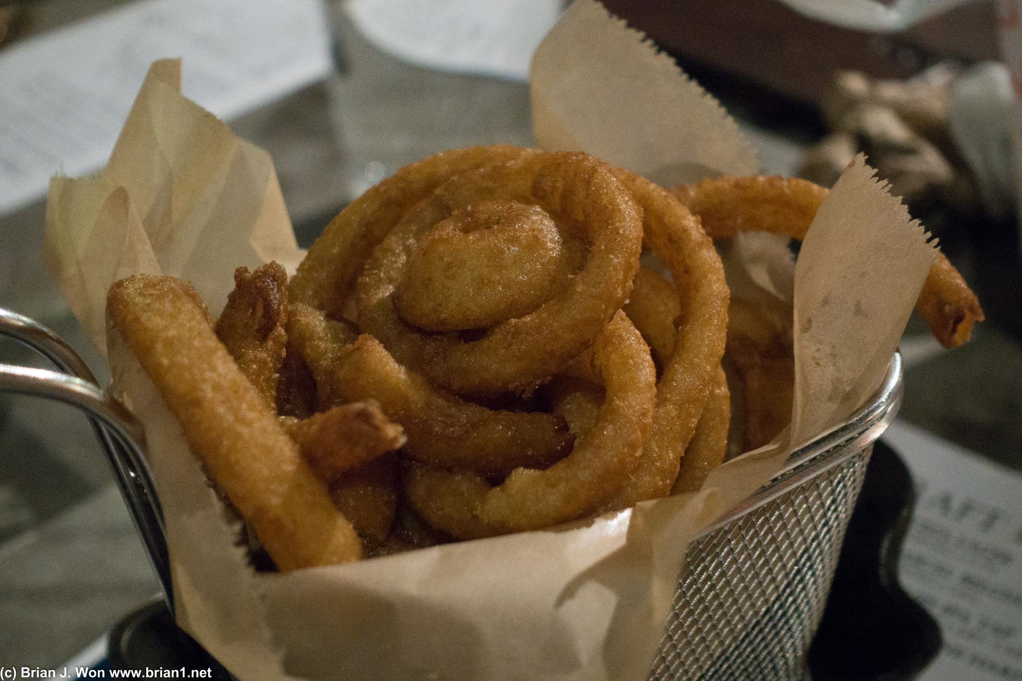 Saw another table order onion rings, couldn't resist.
