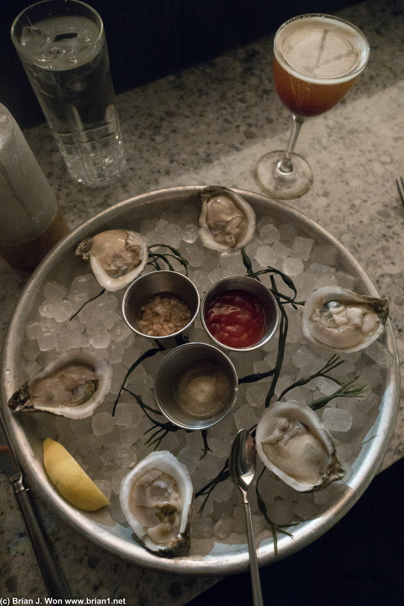 Rock Hole oysters-- they were out of the local ones. ;_;
