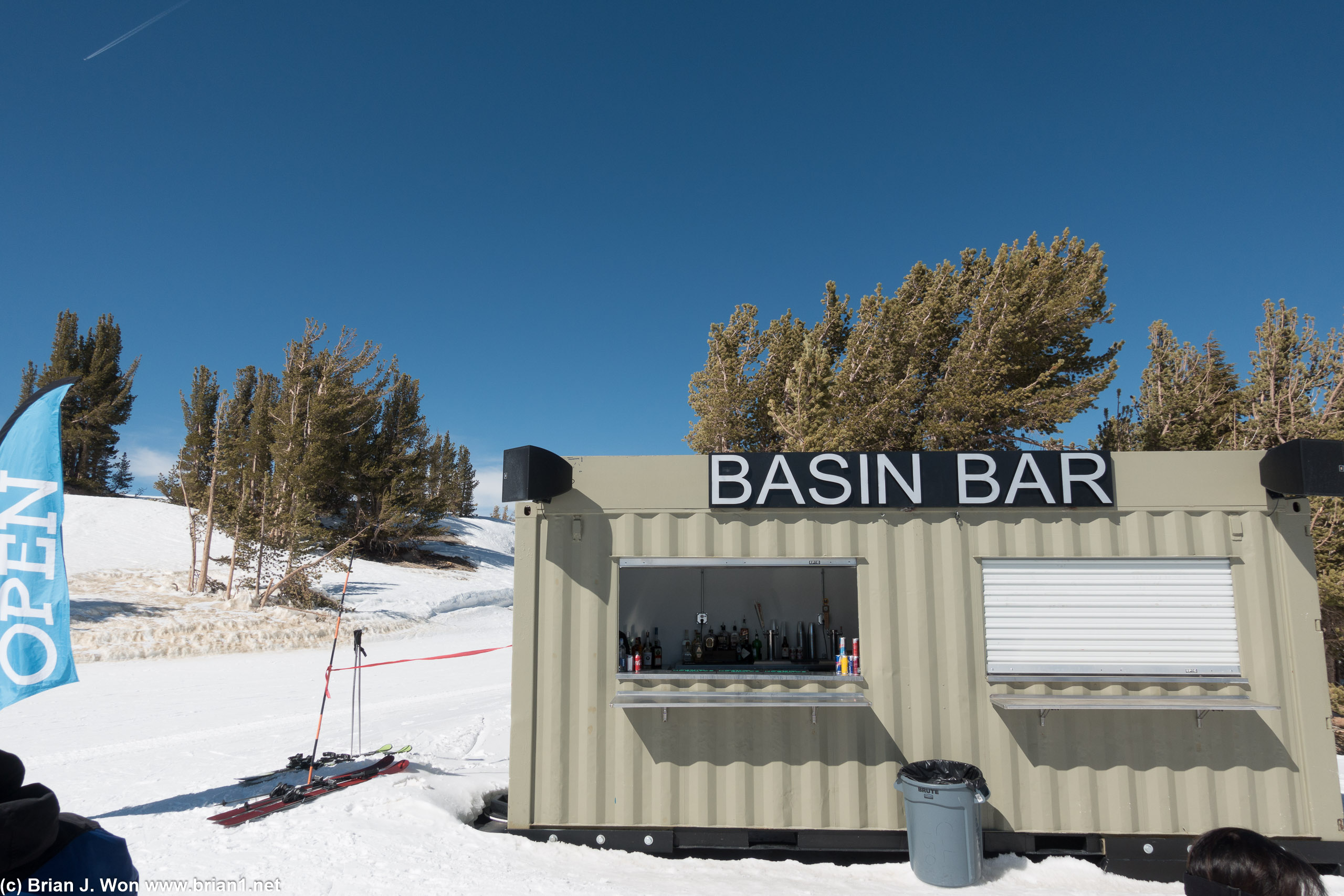 The new Basin Bar at the top of Gold Rush (Chair 10).