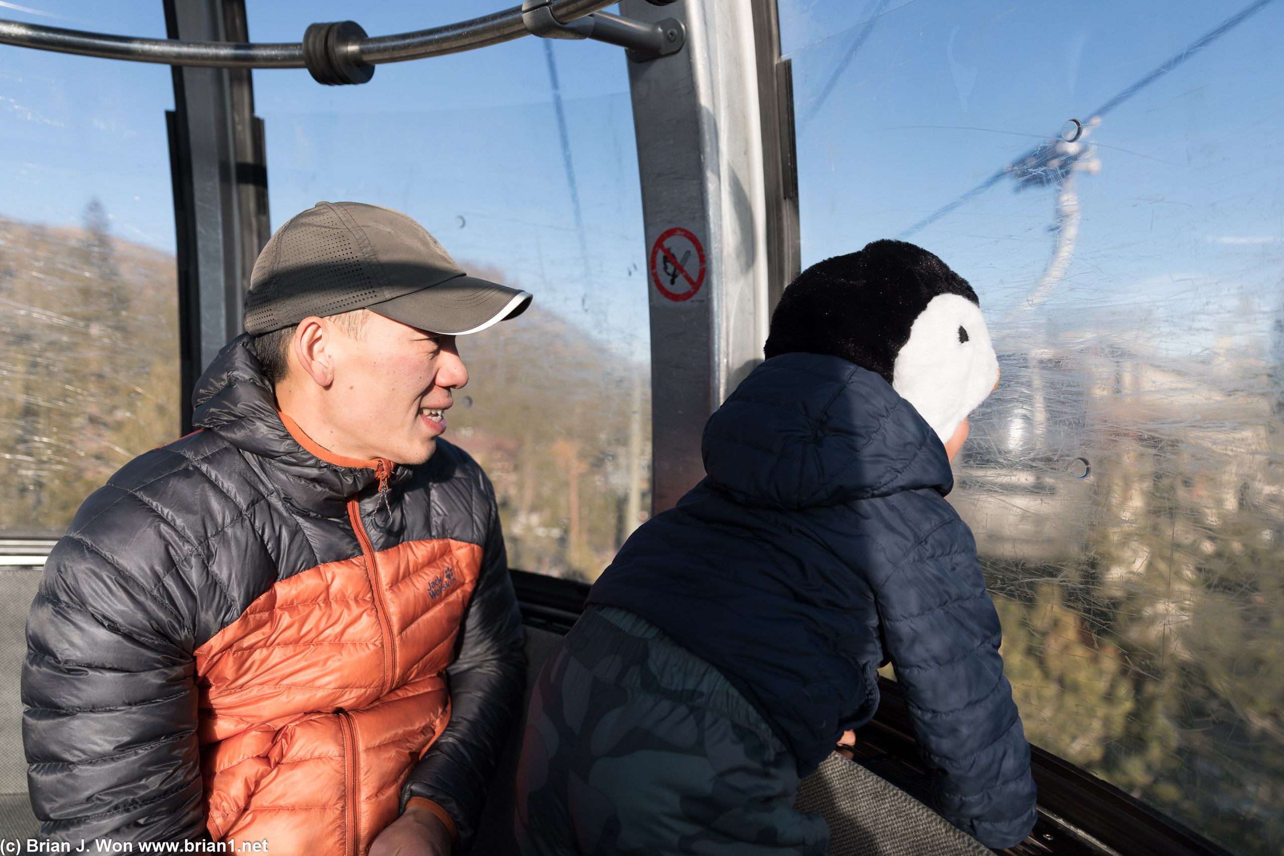 Gondola ride is one of Lucas' favorite activities.